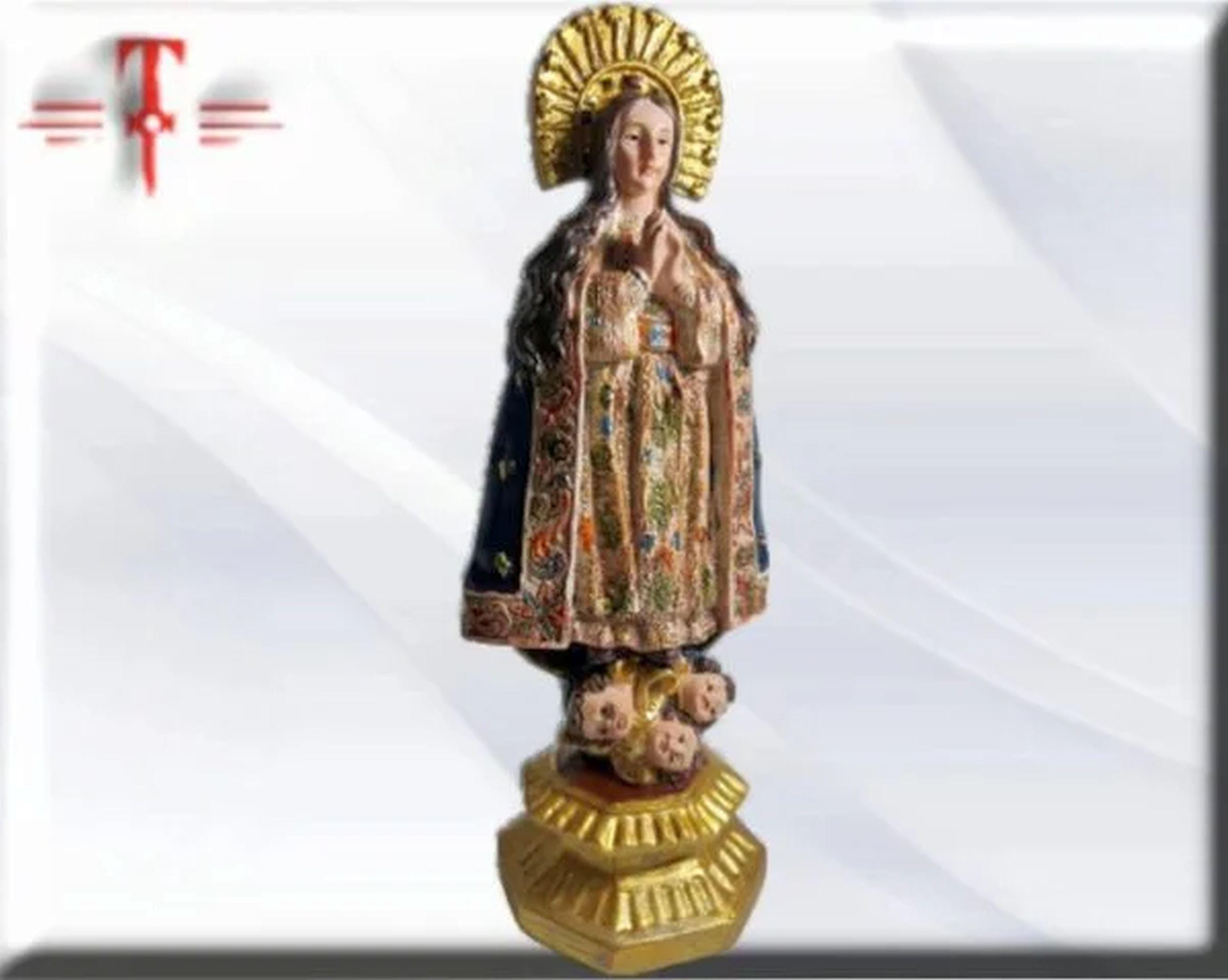 Figura de la Virgen de la Inmaculada en Resina Premium – 21 cm , productos Religiosos - Image 2