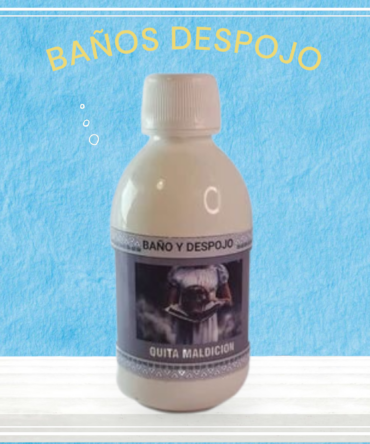 Quita maldición , baño de despojo de 250ml formulado con hierbas y esencias sagradas