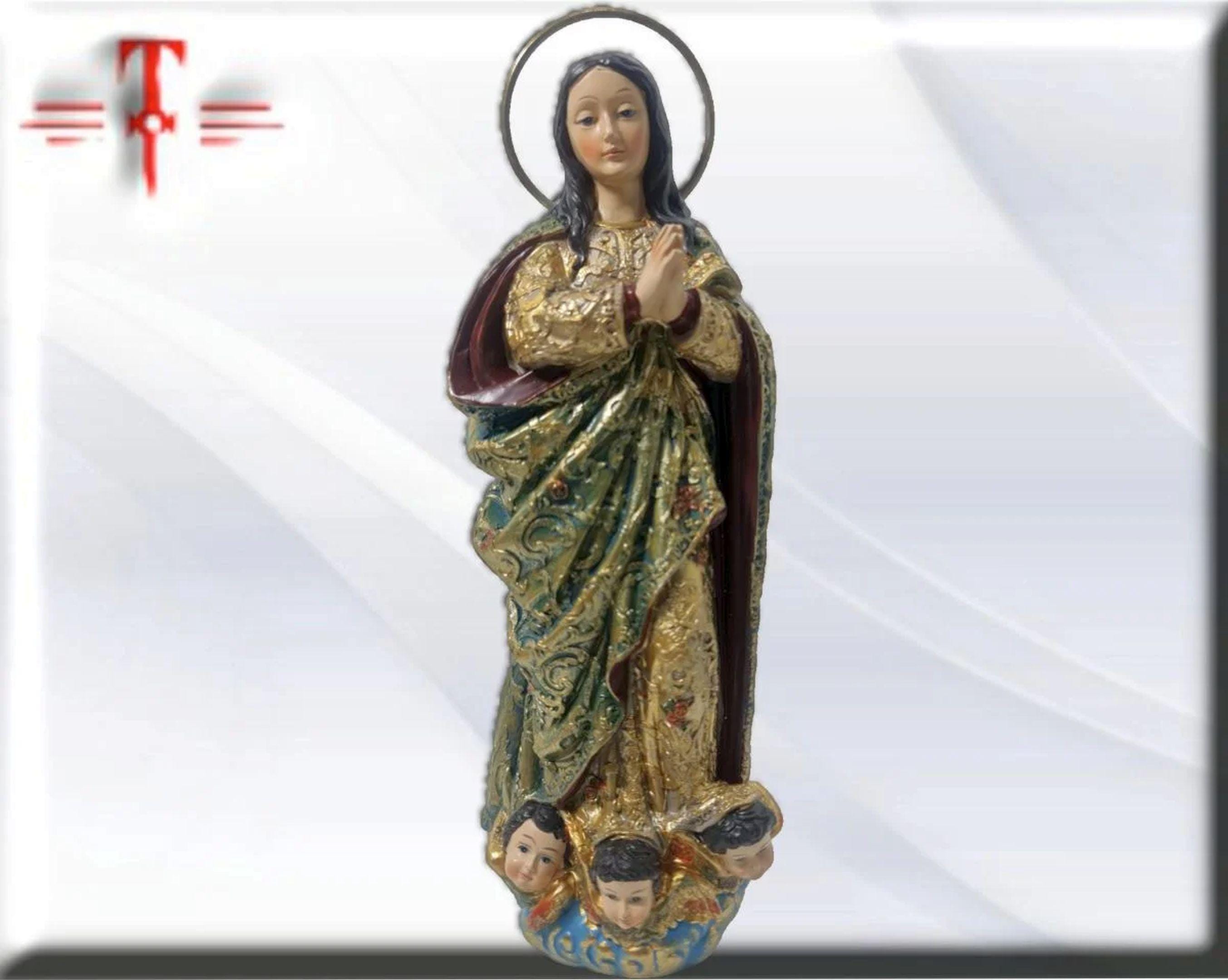 Figura de la Inmaculada Concepción "La Cieguita" en Resina Fina - Imagen 3