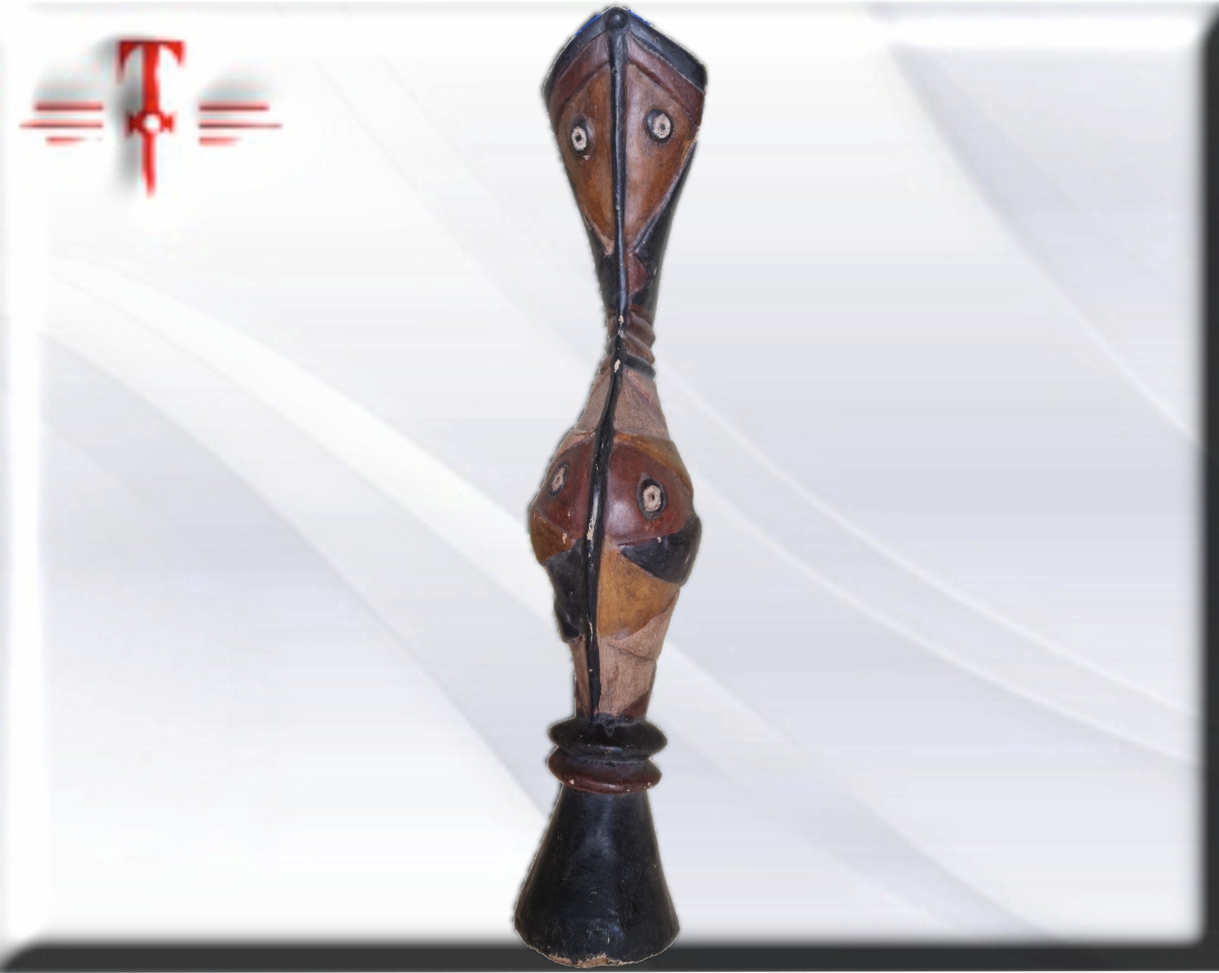 Antigua Máscara Dogón (Mali) – Ref: 716 – Principios del Siglo XX (62 cm) - Imagen 3