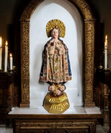 Figura de la Virgen de la Inmaculada en Resina Premium – 21 cm , productos Religiosos
