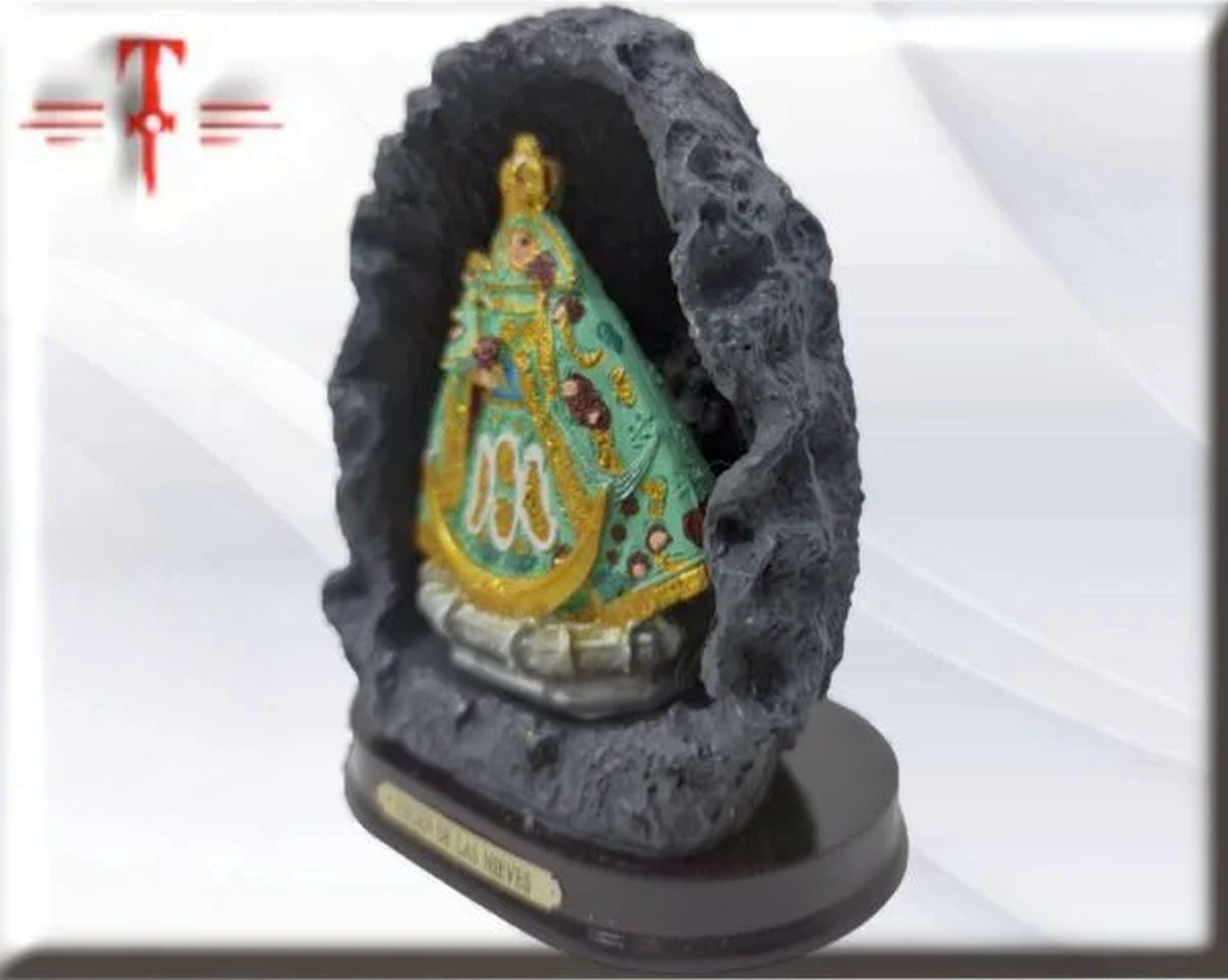 Figura de la Virgen de las Nieves en la Cueva (La Palma) en Resina – 12 cm , productos Religiosos - Image 4