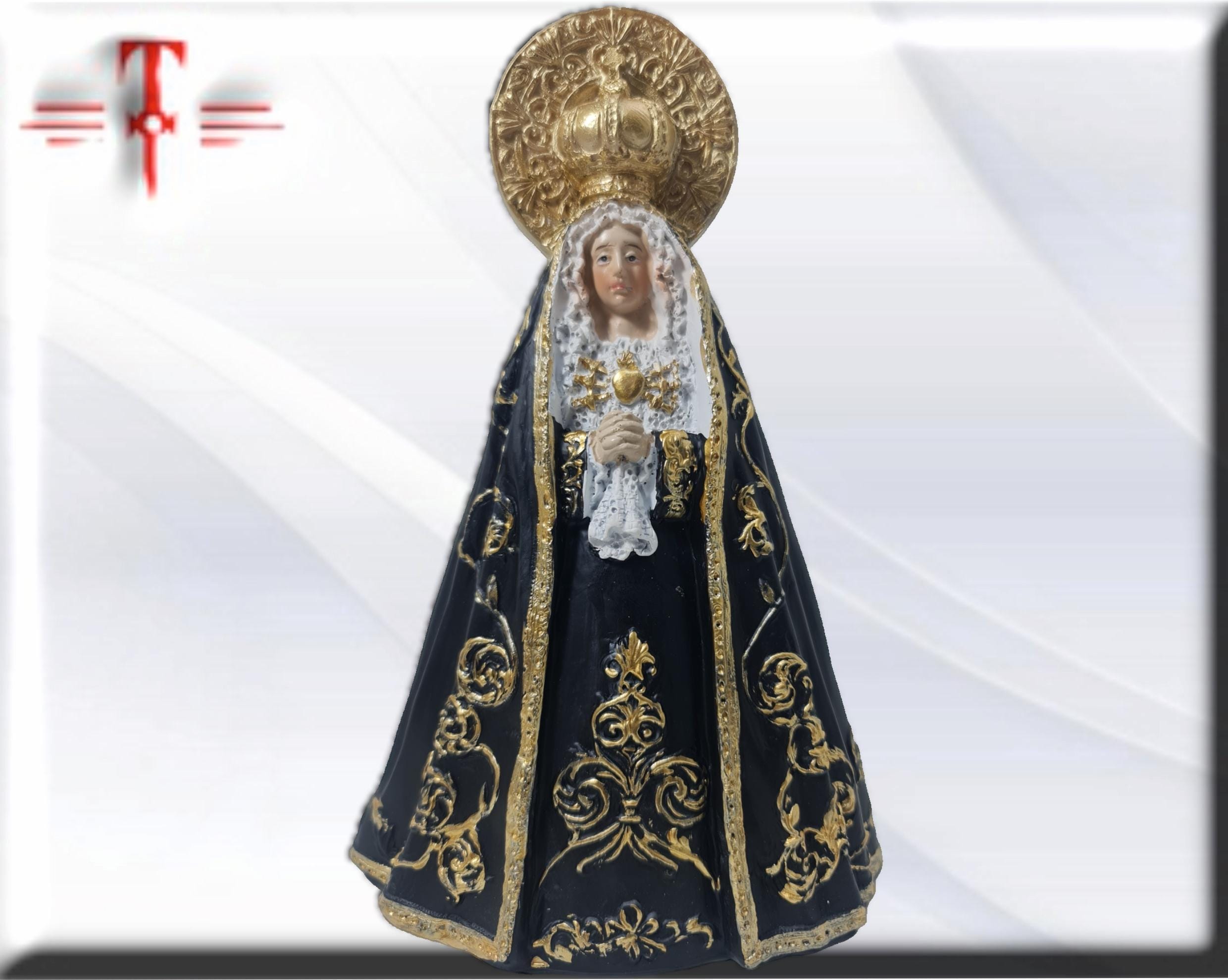 Figura de la Virgen de Los Volcanes (Lanzarote) en Resina Premium – 21 cm , productos Religiosos - Image 5