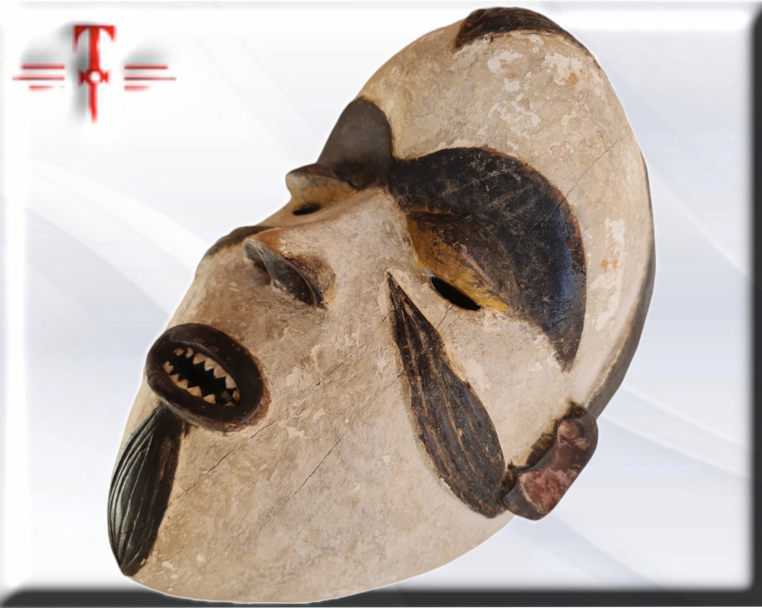 Máscara Antigua Igbo (Nigeria) – Arte Africano Tribal de Galería - Imagen 4