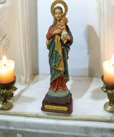 Figura de la Virgen de la Esperanza en Resina – (15 cm) , productos Religiosos