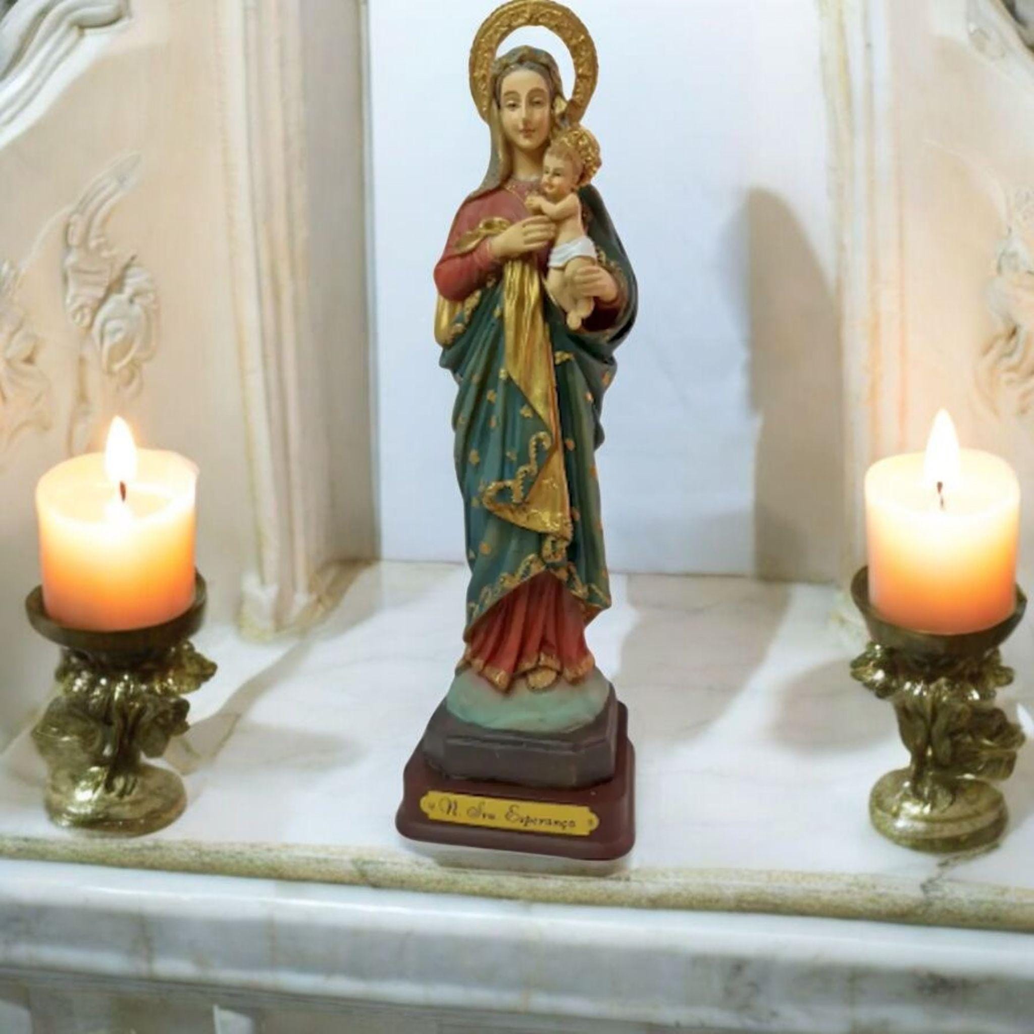 Figura de la Virgen de la Esperanza en Resina – (15 cm) , productos Religiosos