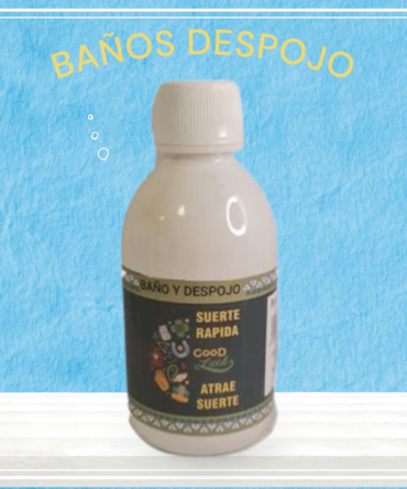 Suerte rápida , baño de despojo de 250ml formulado con hierbas y esencias sagradas