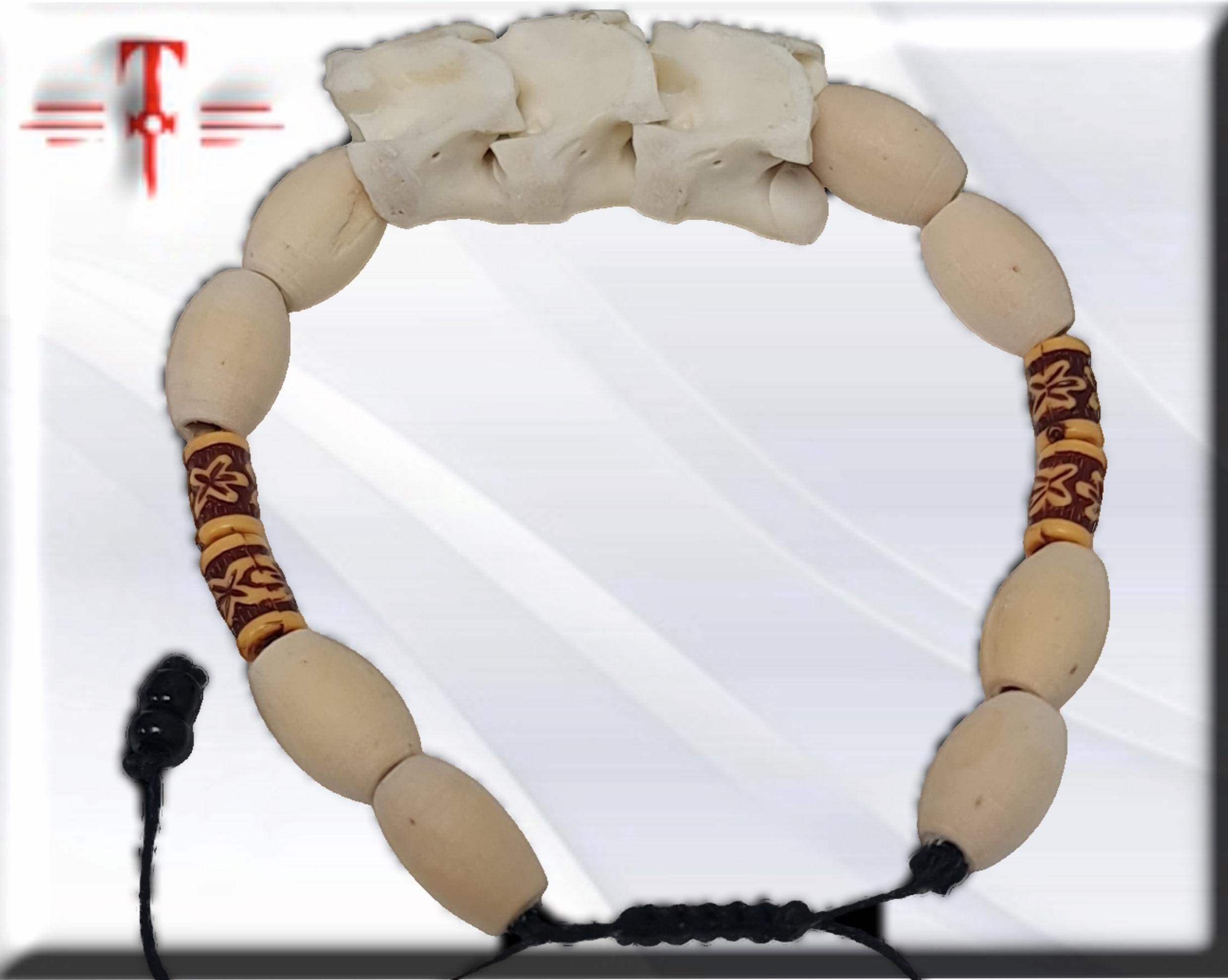 Brazalete Africano hueso serpiente , proteccion , suerte , secretos vodoun Fon - Imagen 5