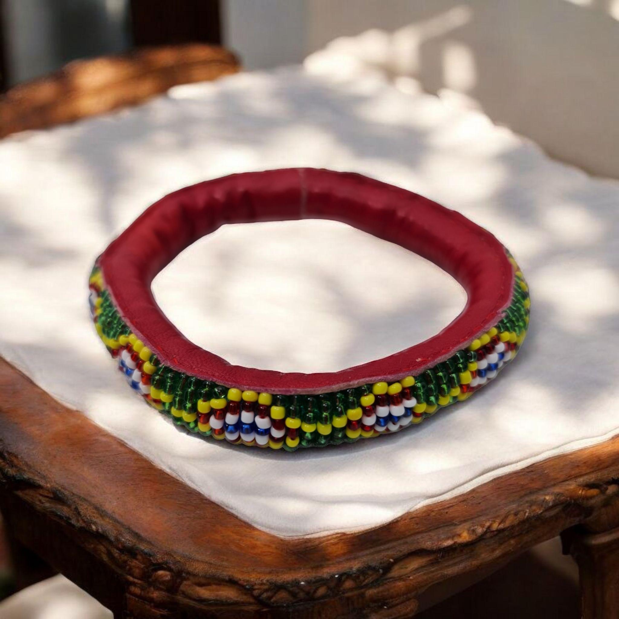 Brazalete de cuero suerte , Original from Benín Protection , amuleto