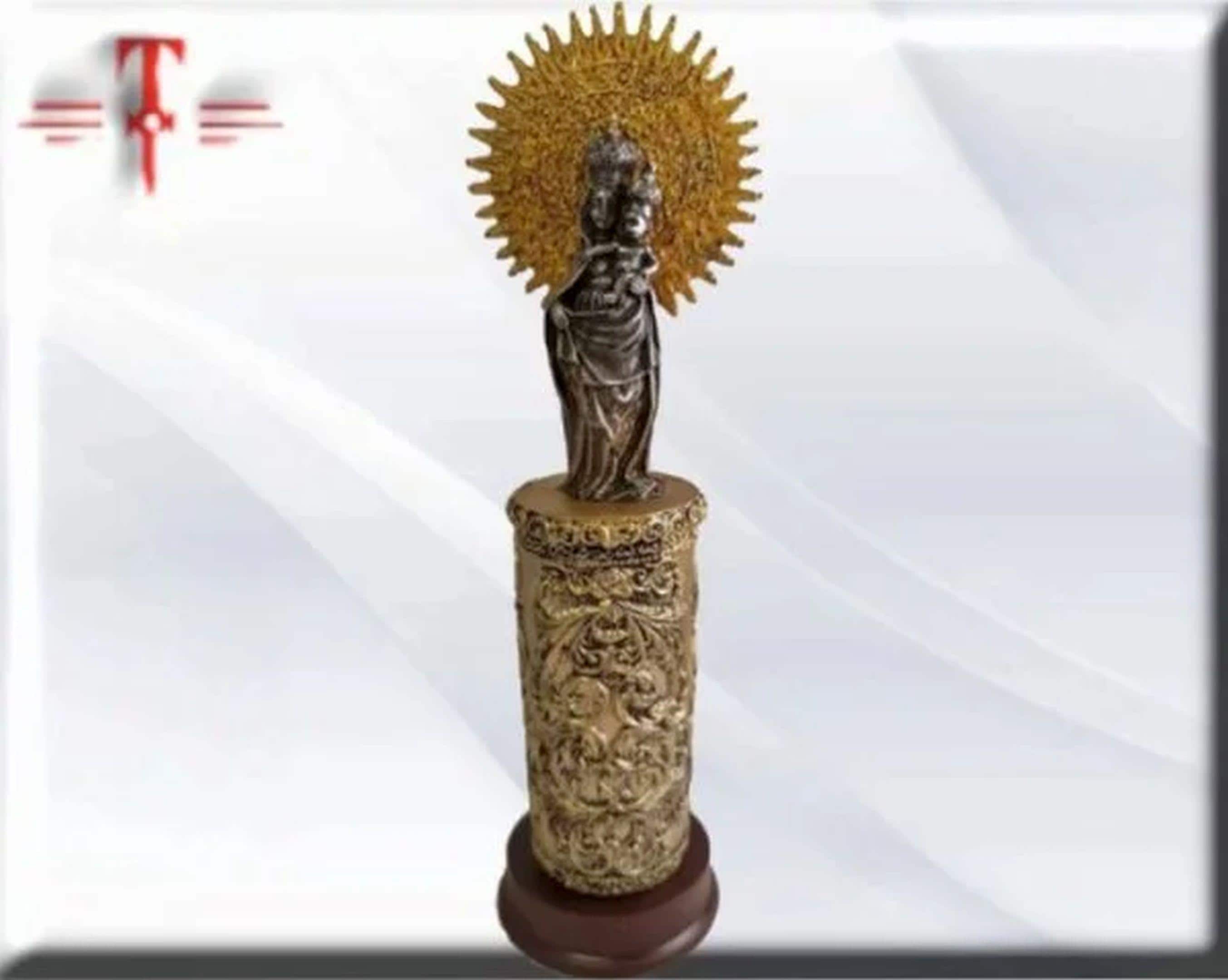 Figura de la Virgen del Pilar en Resina Fina – Alta Calidad - Imagen 5