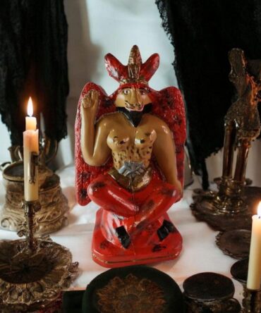 Figura Yeso Exú Belzebú , Candomble , kimbisa, Umbanda