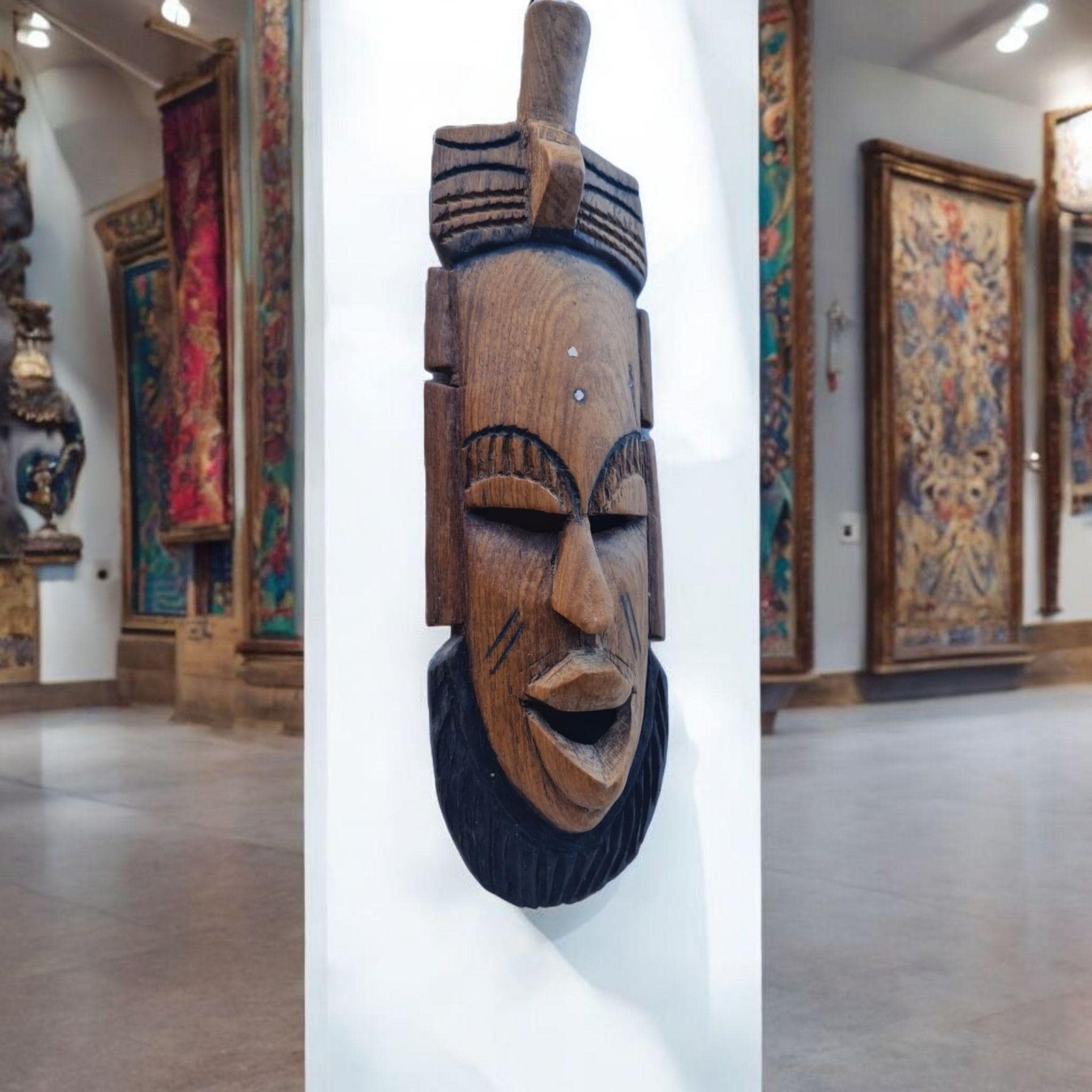 Máscara Antigua Tradicional – Arte Africano y Misticismo de Galería (39 cm)