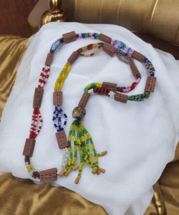 Collar Ogbe Yonó madera de Acana - Babalawo - Santeria Palo Mayombe