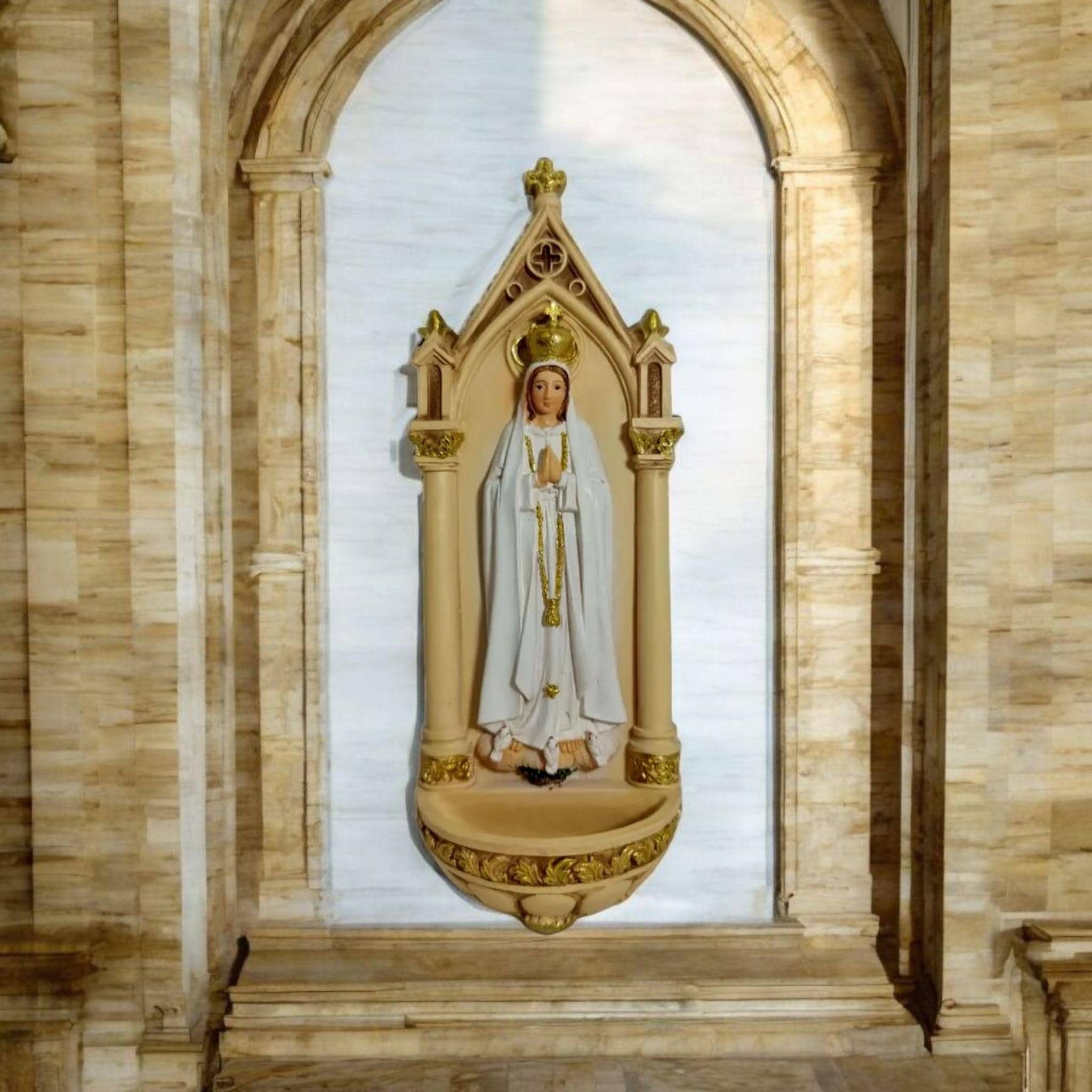 Virgen de Fátima pared , virgenes y santos catolicos