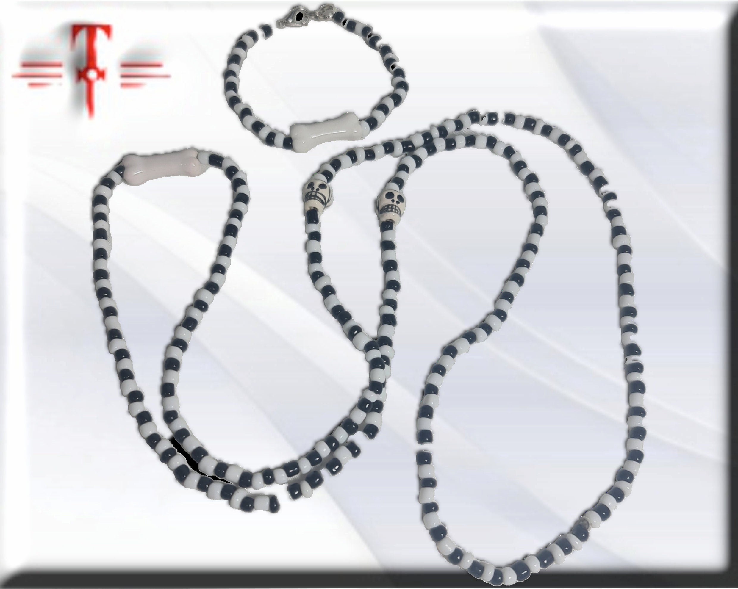 Collar Egguns - Egungun + pulsera a juego , Santería Palo Mayombe , Vudú - Imagen 2