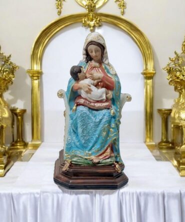 Figura de la Virgen de la Leche en Resina Premium – 15 cm, productos Religiosos