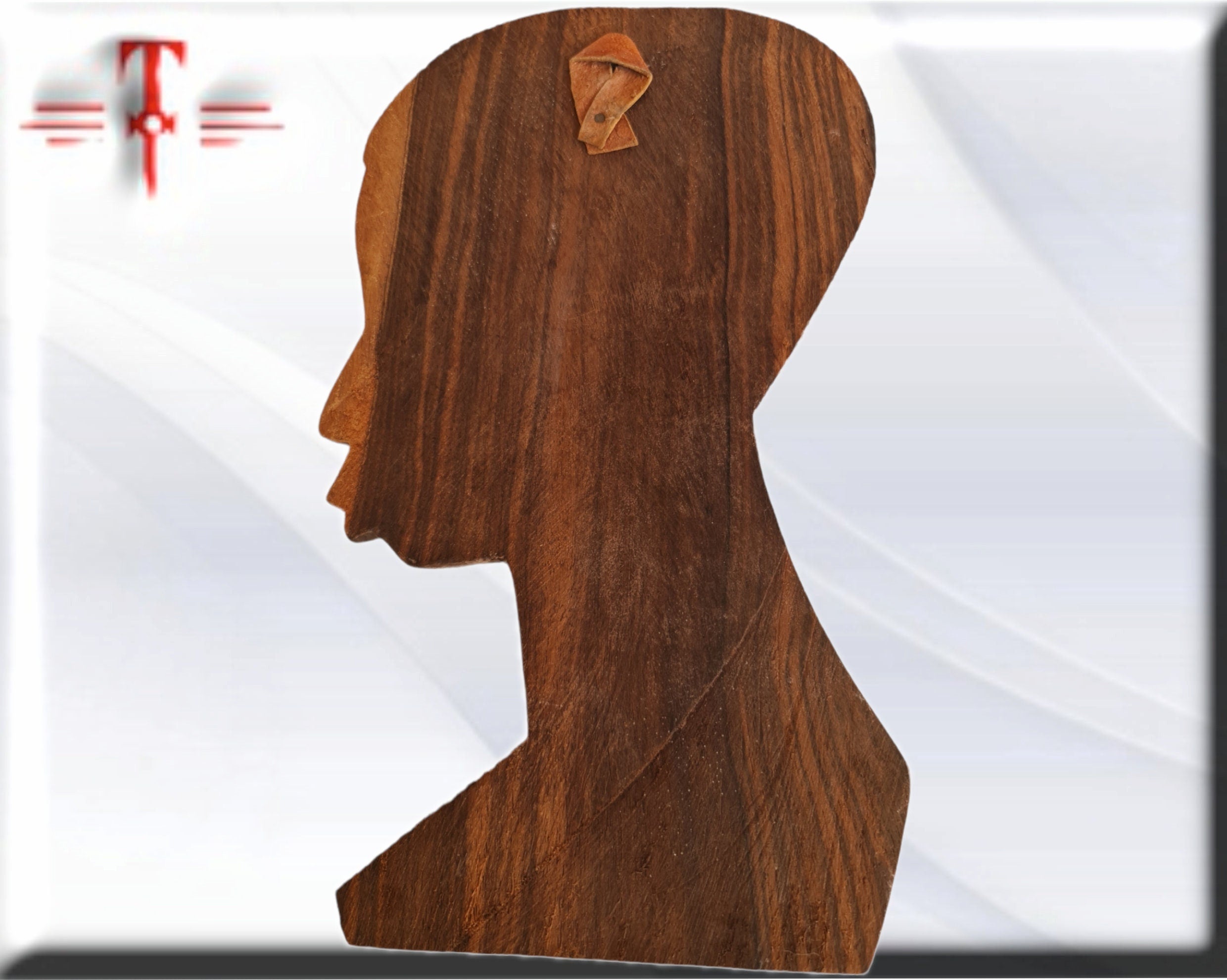Talla Antigua Mujer Africana (Mali) – Exclusiva Pieza Decorativa de Galería (30 cm) - Imagen 4