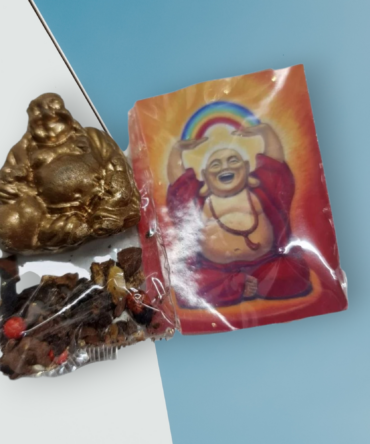 Amuleto metal Buda