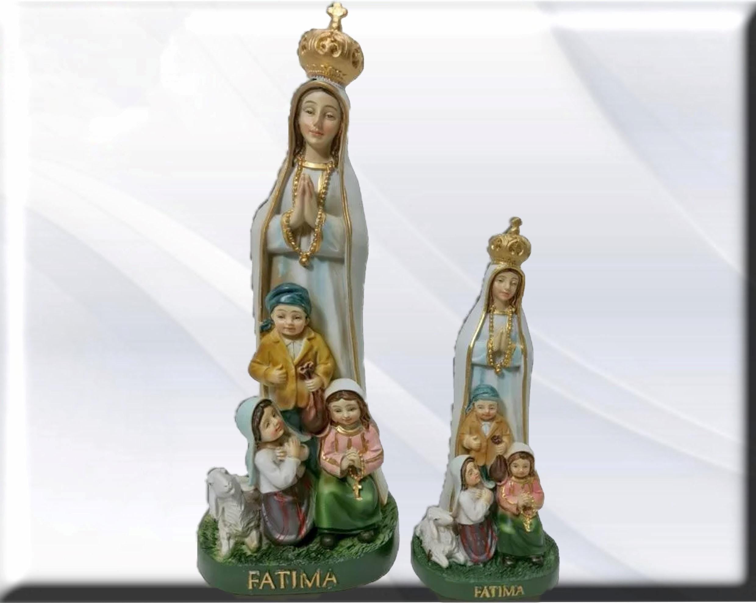 Nuestra señora de Fátima con pastores . Catholic Saints and Virgins, Religious products, - Imagen 2