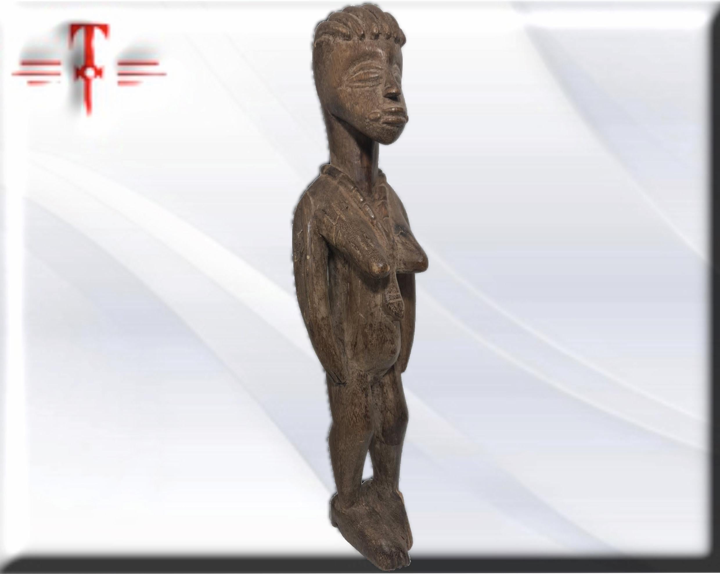 Estatua Africana de madera , arte Africano , Galería de arte , hecho a mano - Imagen 4