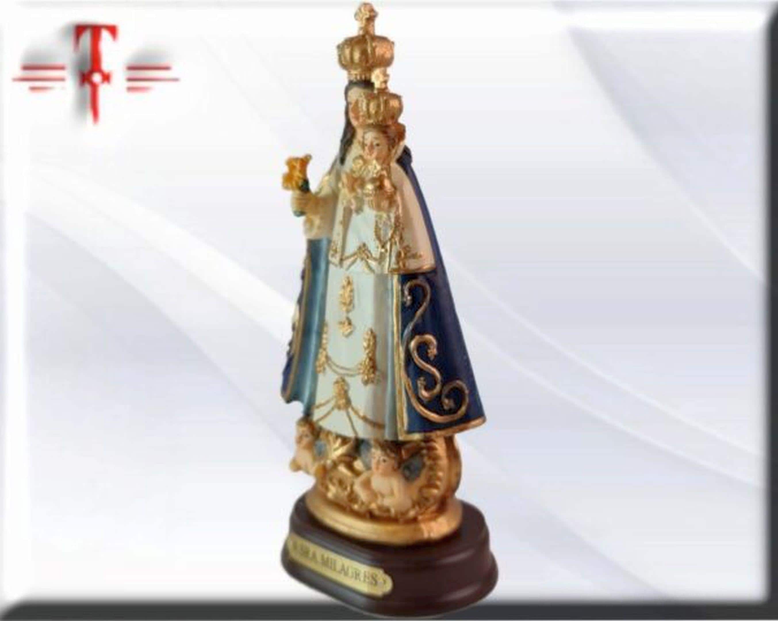 Figura de la Virgen de los Milagros en Resina Premium – 15 cm, productos Religiosos - Image 3