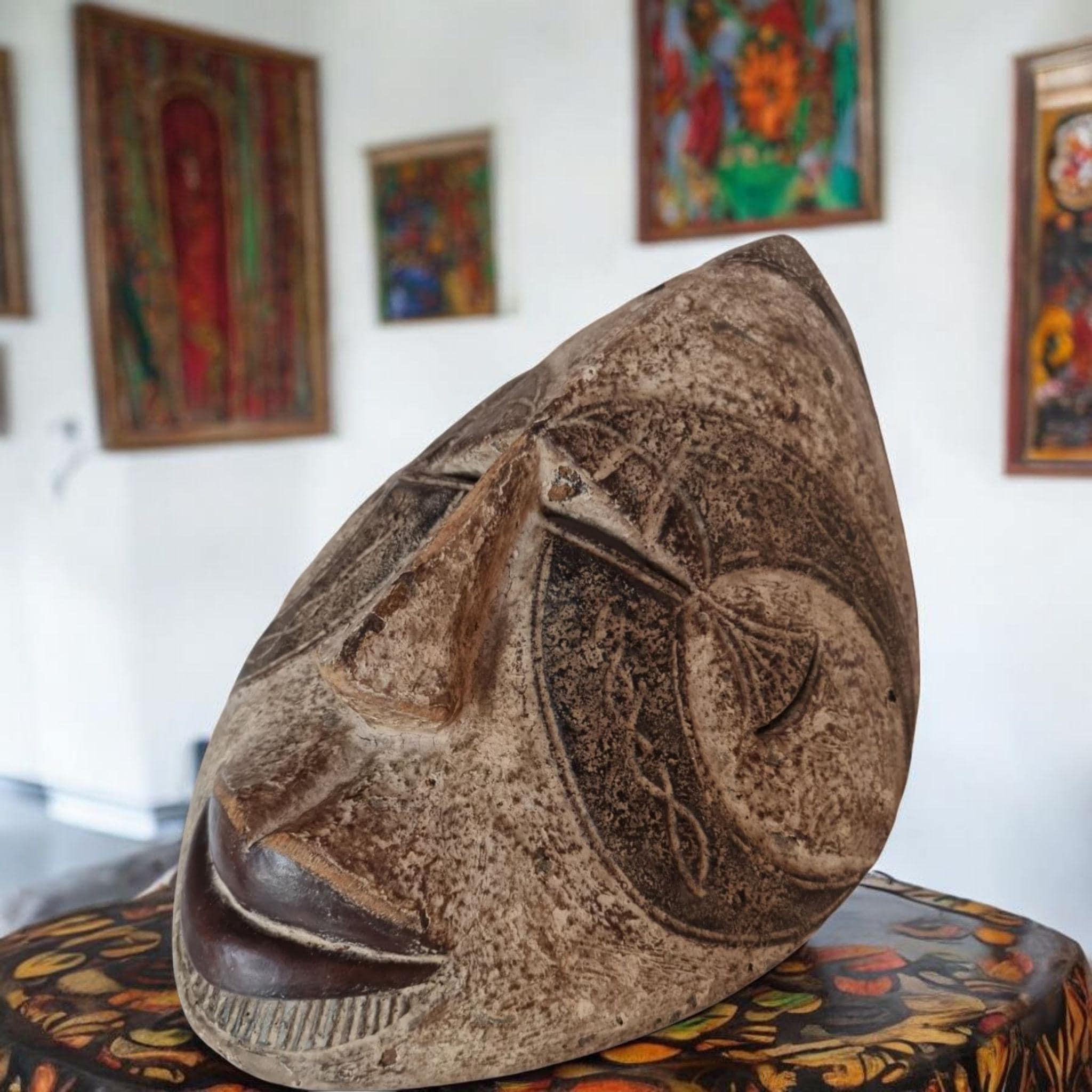 Máscara Antigua Bembe (Congo) – Arte Africano del Siglo XX (37 cm)