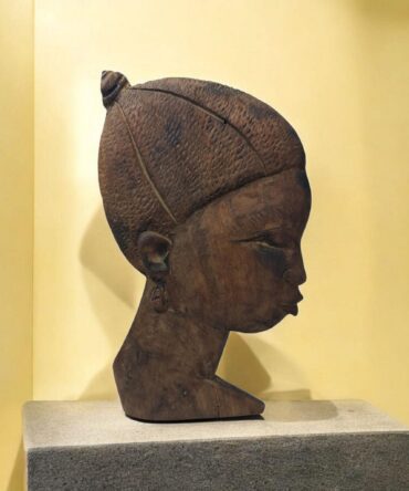 Antigua máscara Mujer , arte africano , galería de arte