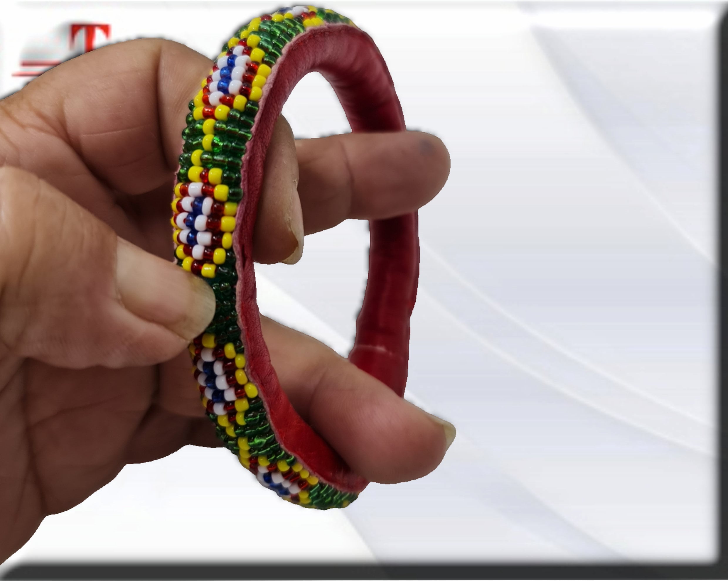 Brazalete de cuero suerte , Original from Benín Protection , amuleto - Imagen 2