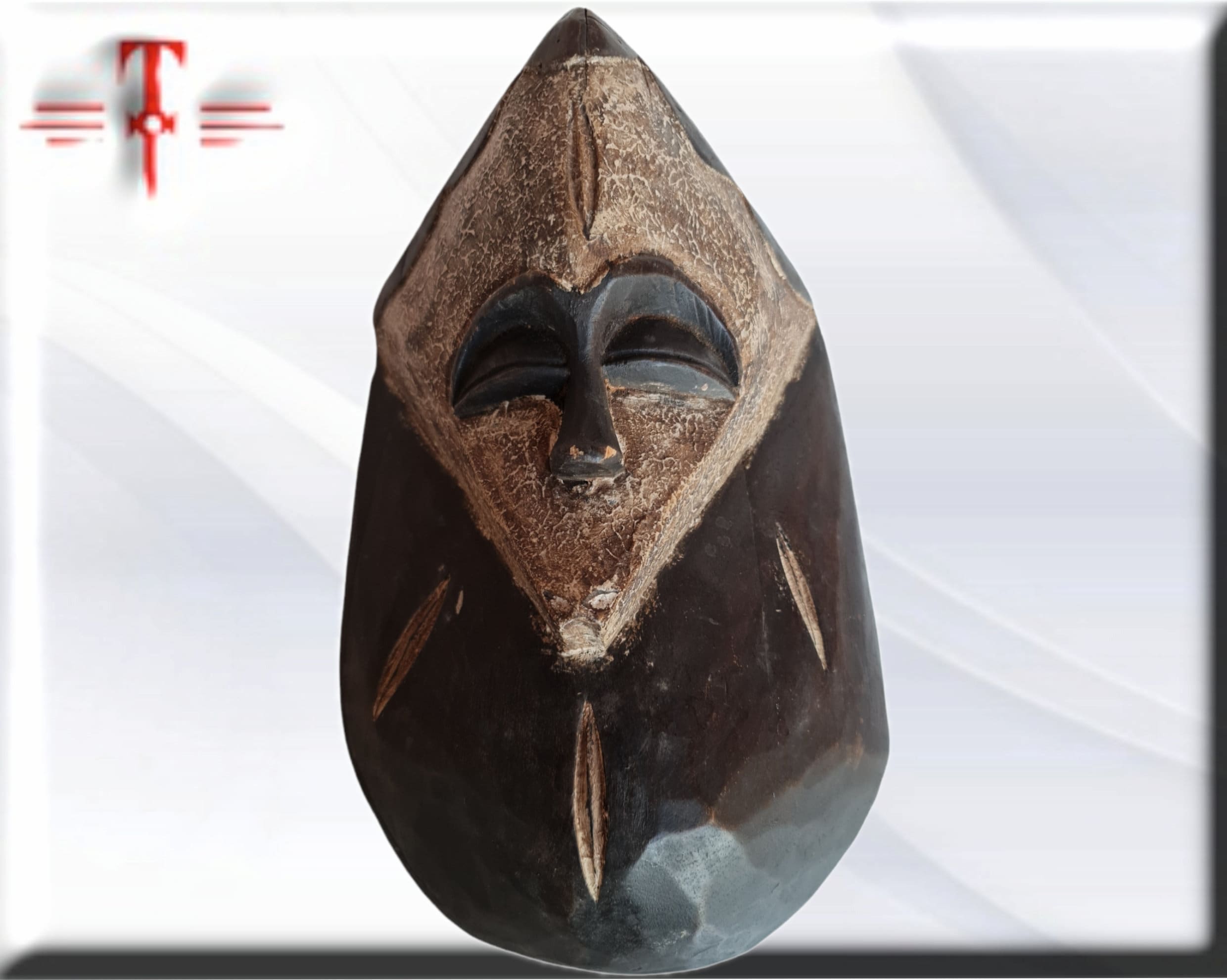 Máscara Luba Congo Arte africano , galería arte africano , antigüedad - Imagen 4