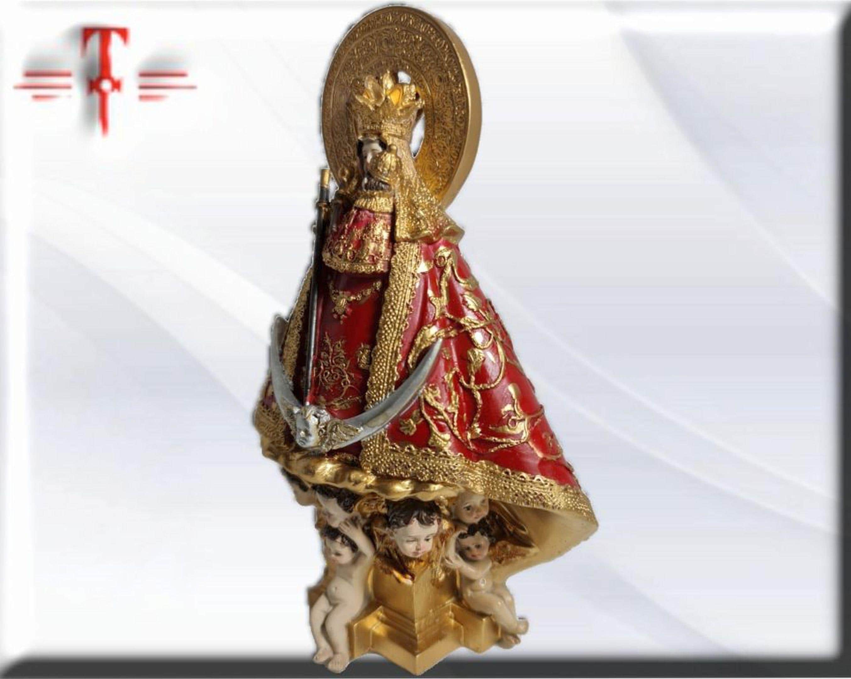 Figura de la Virgen de la Montaña (Cáceres) en Resina Premium – 17 cm , productos Religiosos - Image 4