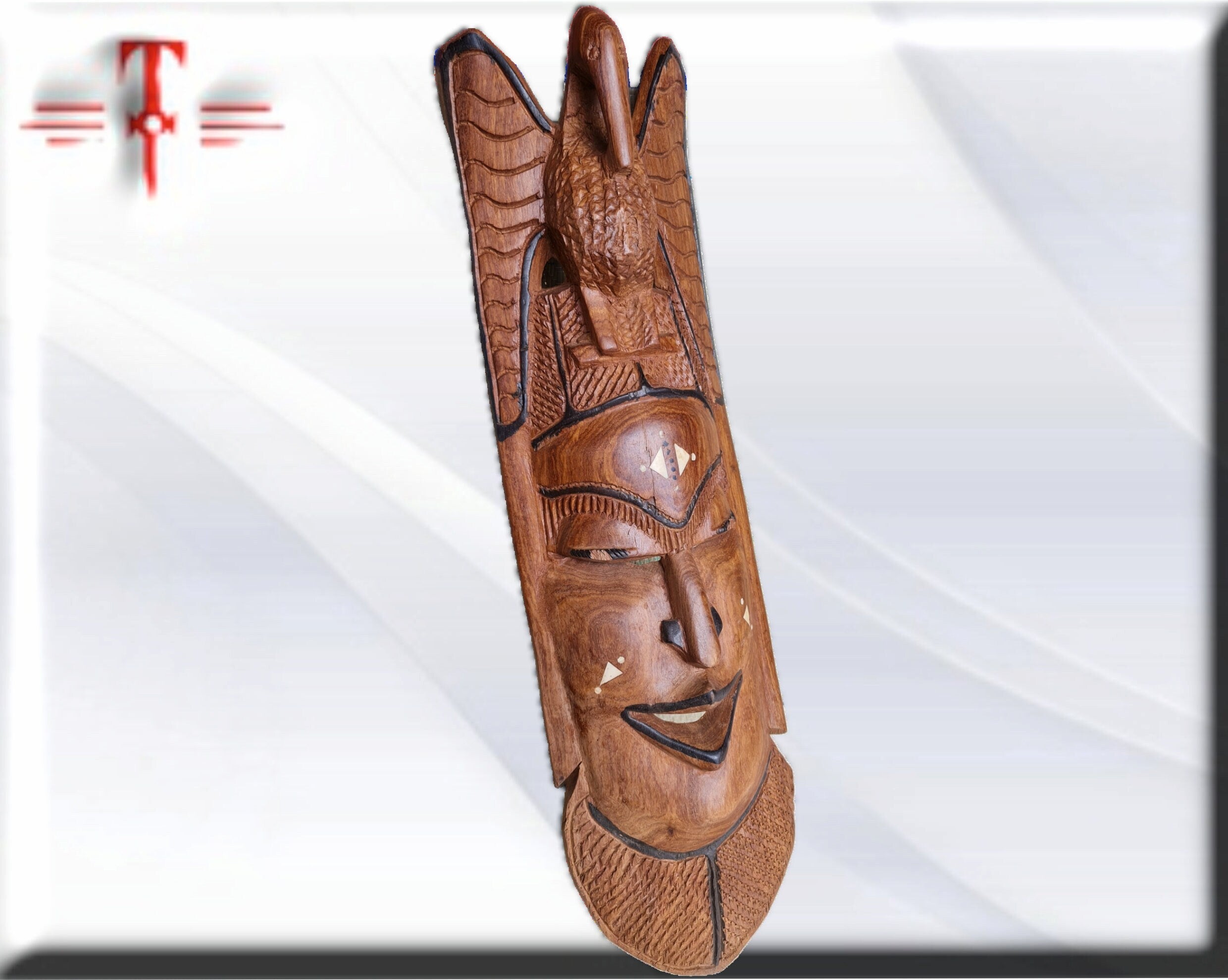 Máscara Africana Mali , artesanía africana - Imagen 2