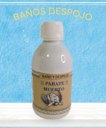 Párate muerto, baño de despojo con propósito, limpiezas energéticas