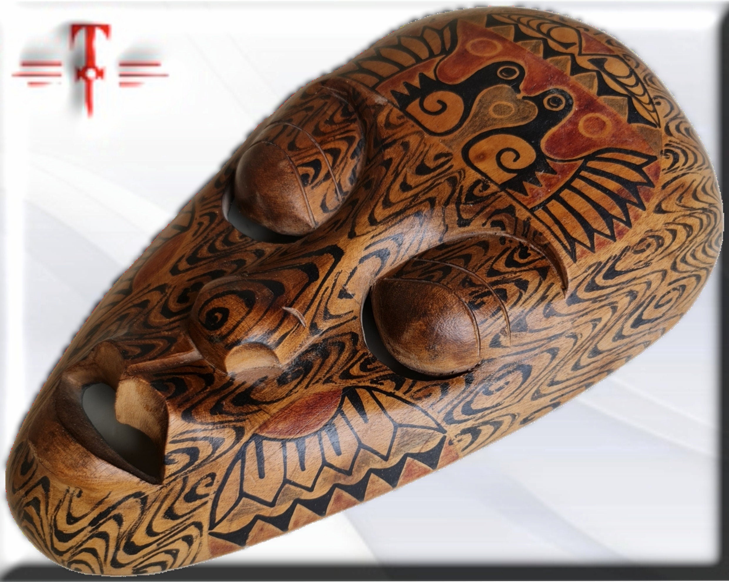 Máscara Antigua Gouro (Costa de Marfil) – Arte Africano del Siglo XX - Imagen 2