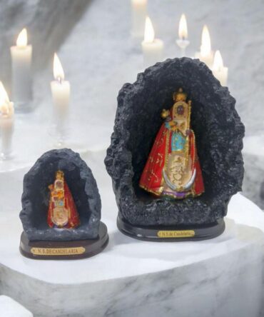 Figura de la Virgen de la Candelaria en la Cueva en Resina (Varios Tamaños) , virgenes y santos catolicos