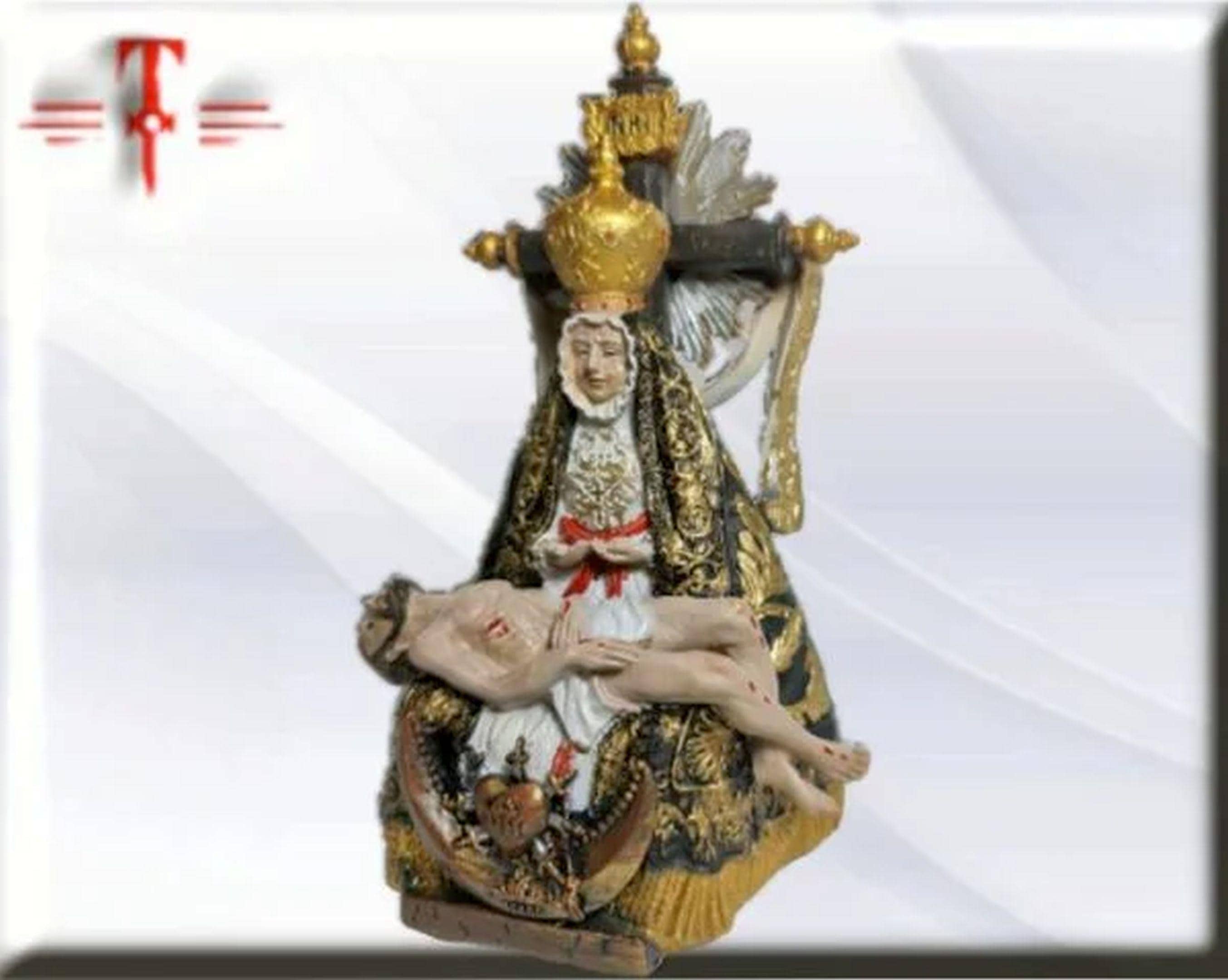 Figura de la Virgen de las Angustias en Resina – 11 cm , productos Religiosos - Image 2