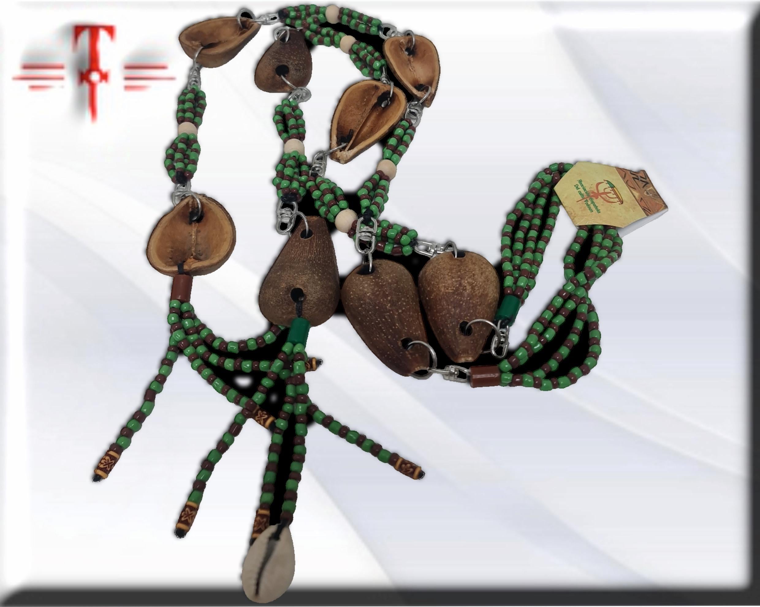 ekuele africano mazo Yoruba , semilla de Ifá, opele egbere. santería Babalawo - Imagen 3