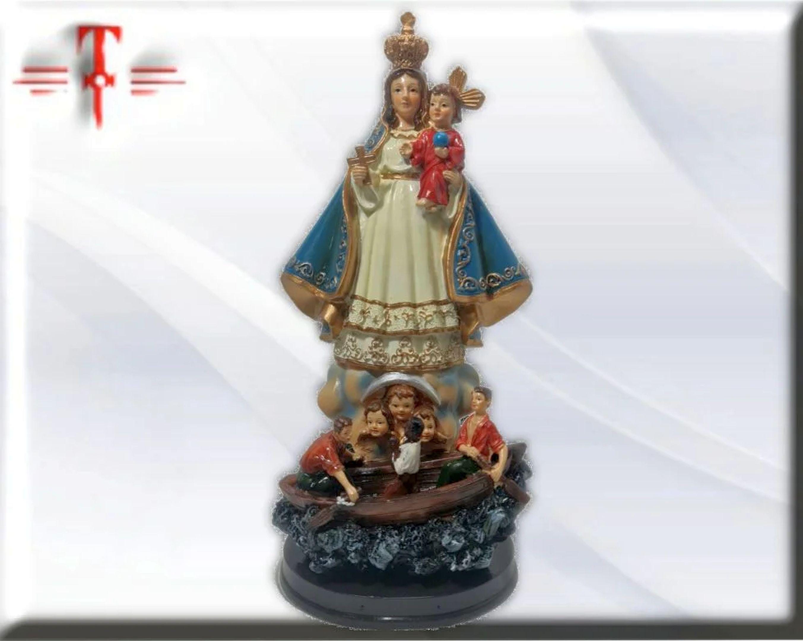 Virgen de la caridad del cobre azul , Santos y Vírgenes católicos , productos Religiosos - Image 6
