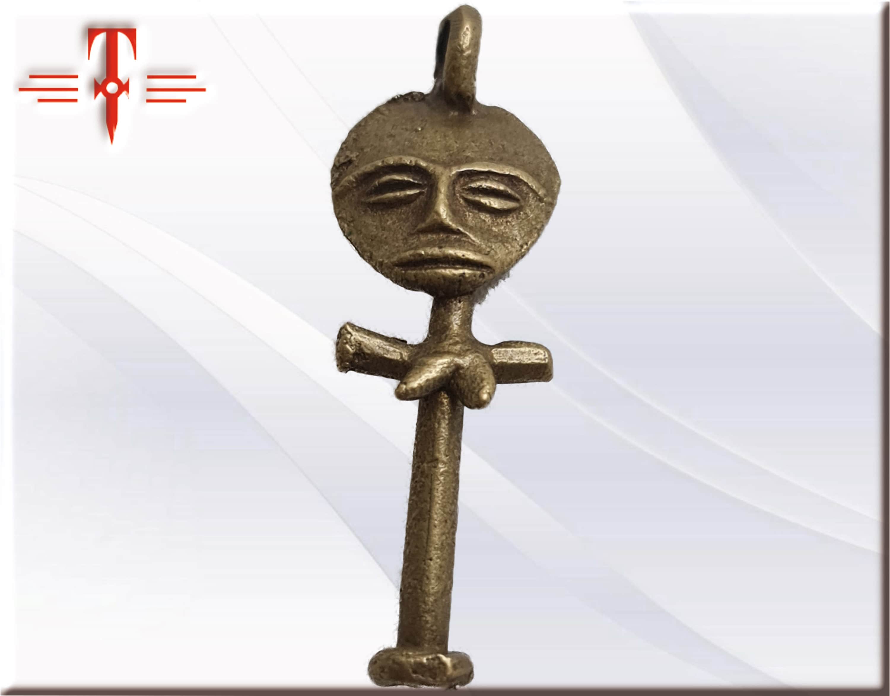 Amuleto Ashanti Akwaba Ghana fertilidad Amuletos Africanos - Imagen 4