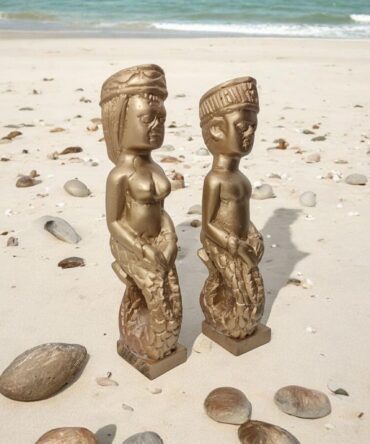 Estatuas Mami wata , diosa del Mar, Hombre y Mujer, Africa