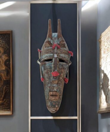 Máscara Antigua Bamun (Camerún) – Arte Africano del Siglo XX (35 cm)