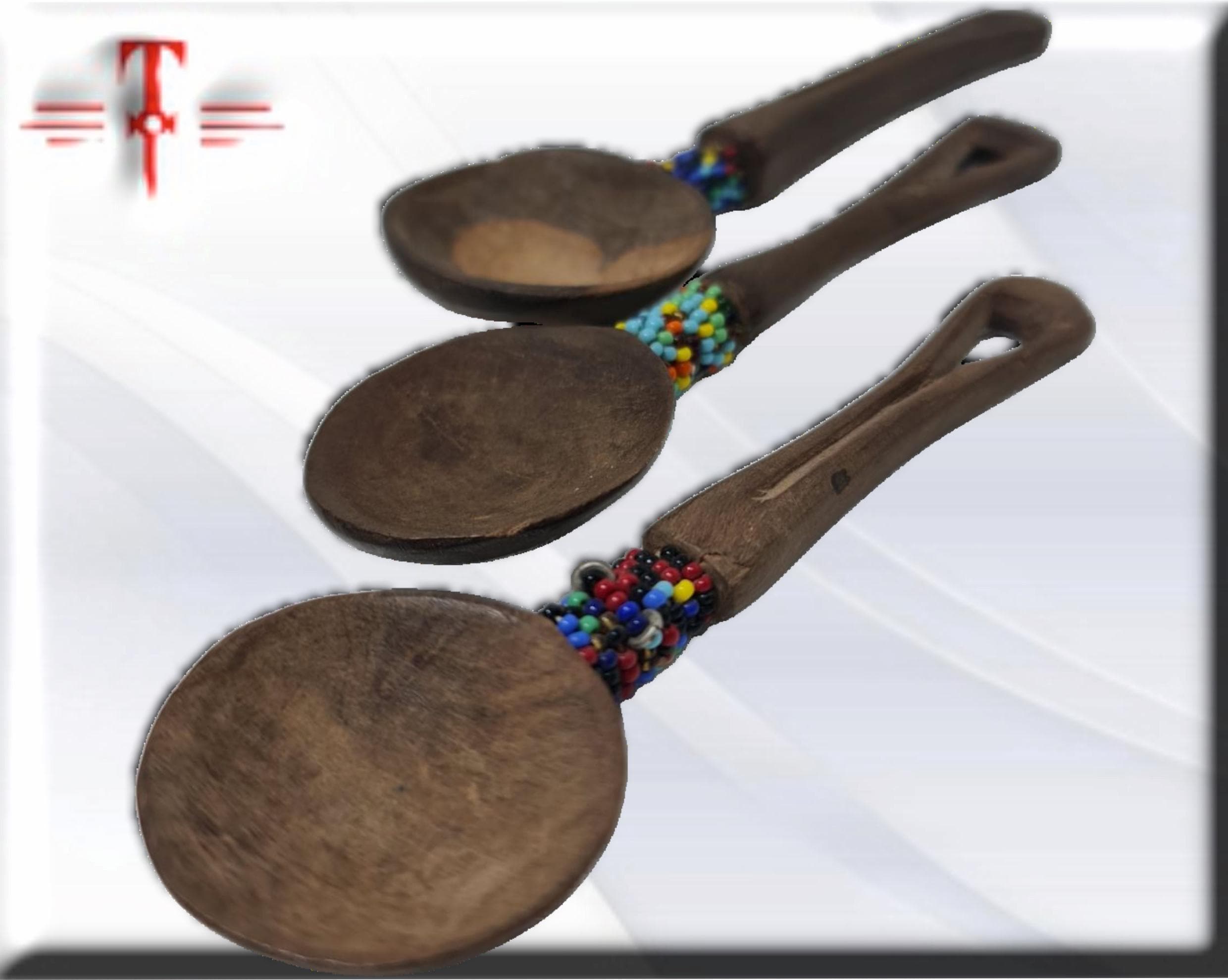conjunto 3 cuacharas decorativas, Arte africano , Galería de Arte , antigüedad , Artesanía africana - Imagen 4