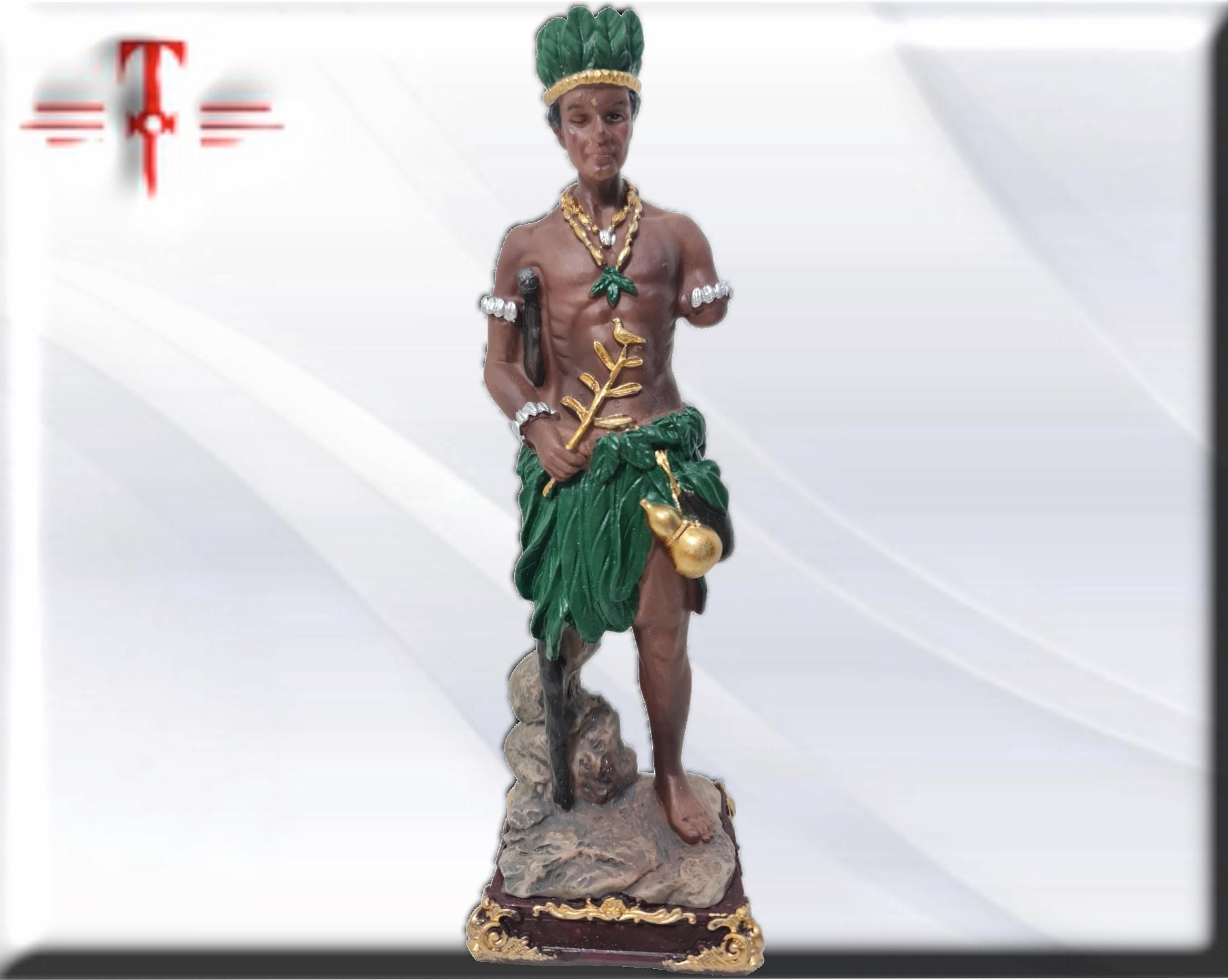 Estatua del Orisha Osain , productos de Santería , Deidad de la Selva - Imagen 3