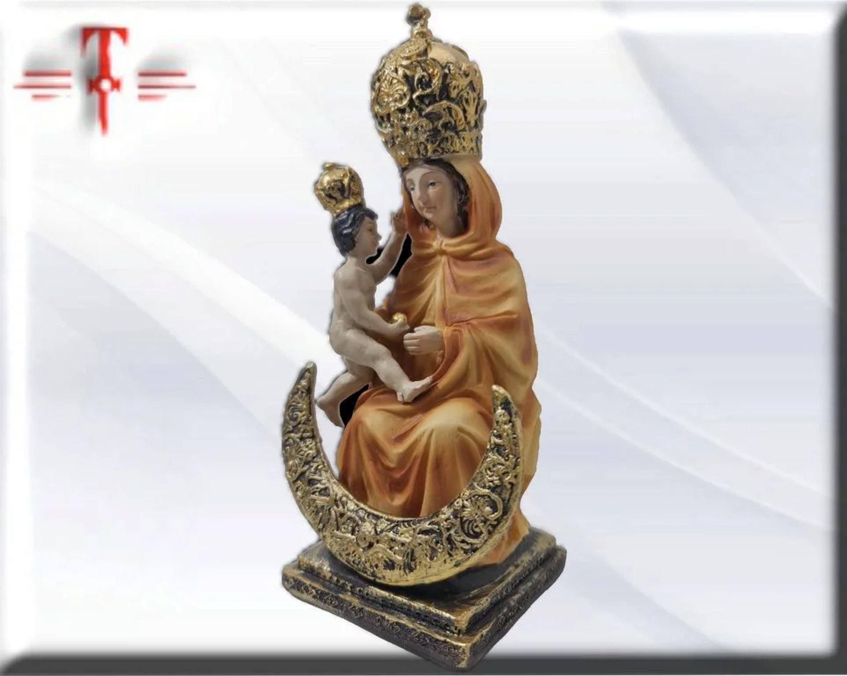 Estatua Virgen de la Peña Fuerteventura , Santos y Vírgenes católicos , productos Religiosos - Imagen 3
