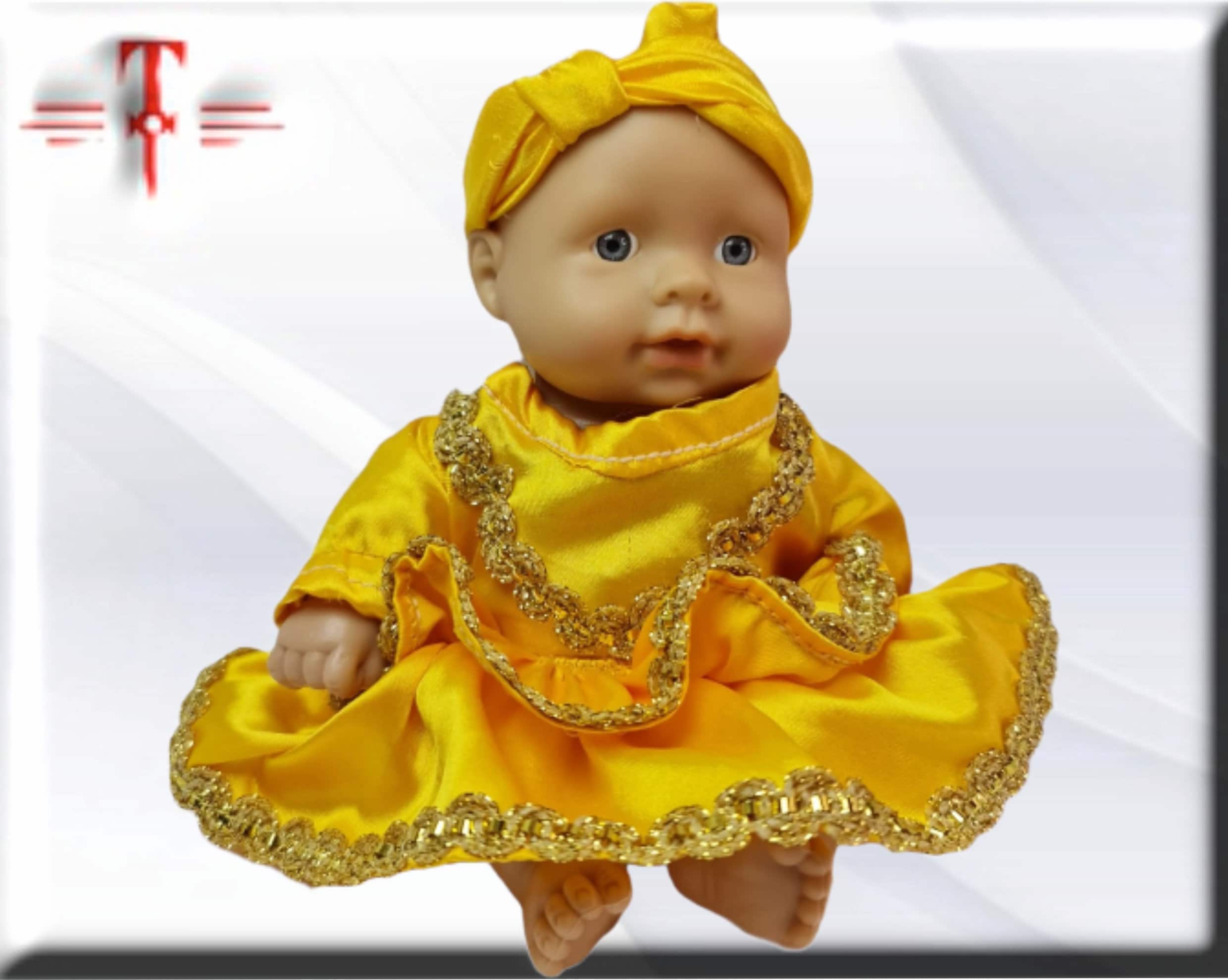 Muñeca Orisha Oshún , Diosa de las aguas dulces , Deidad del Panteón Yoruba - Imagen 4