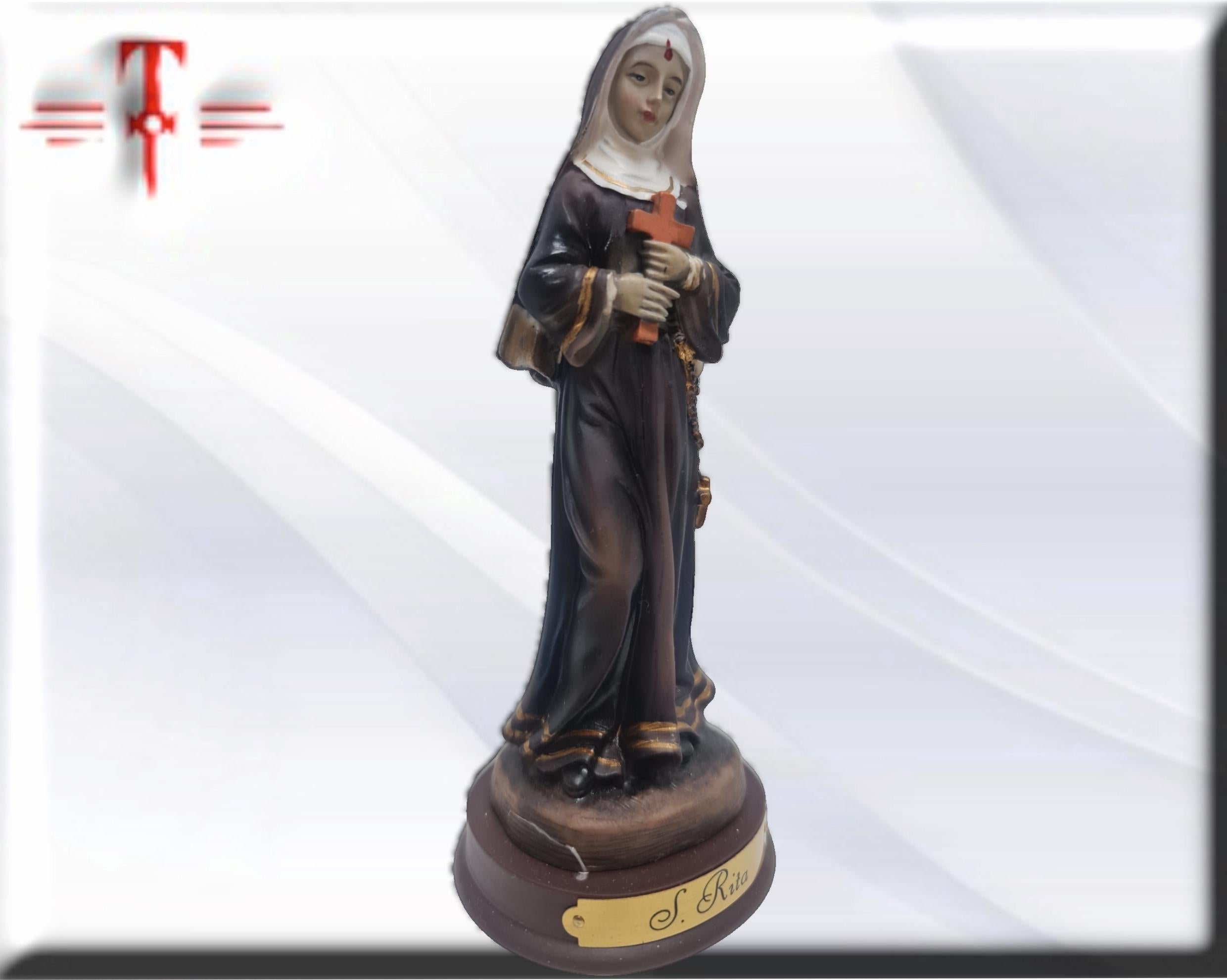 Estatua Santa Rita de Casia . Catholic Saints and Virgins, Religious products, - Imagen 3