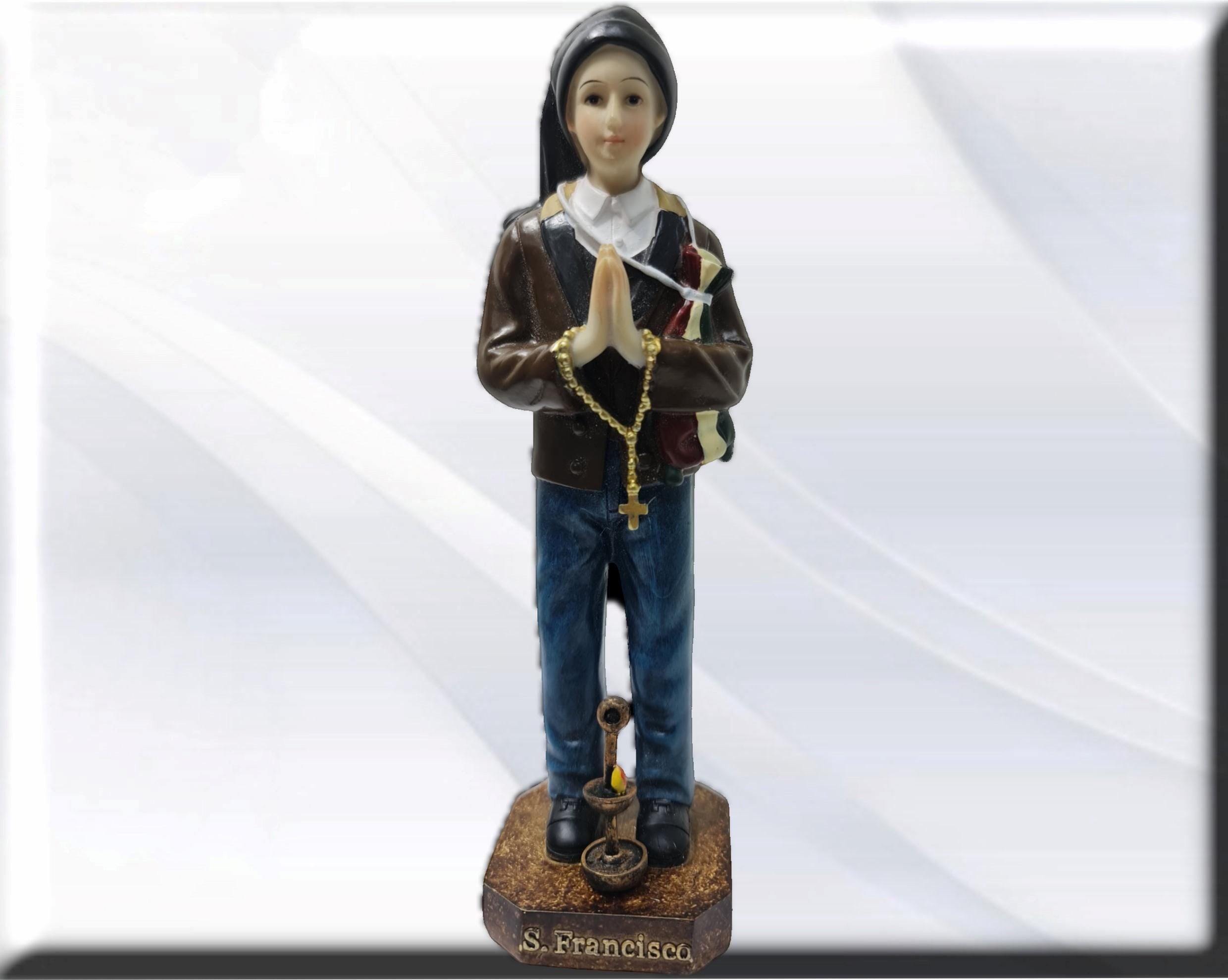 Niño pastor Francisco , Santos y Vírgenes católicos , productos Religiosos - Imagen 3