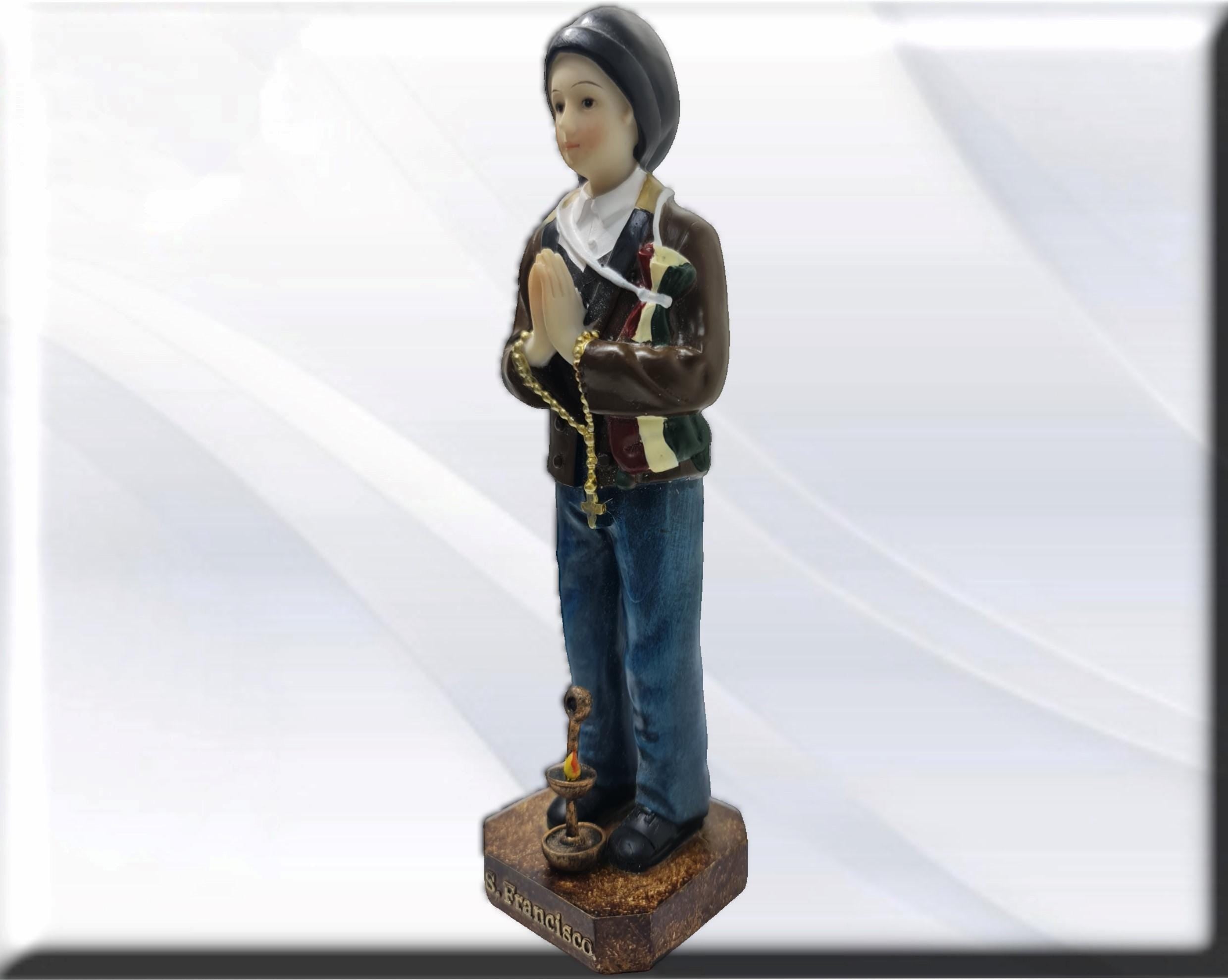Niño pastor Francisco , Santos y Vírgenes católicos , productos Religiosos - Imagen 2