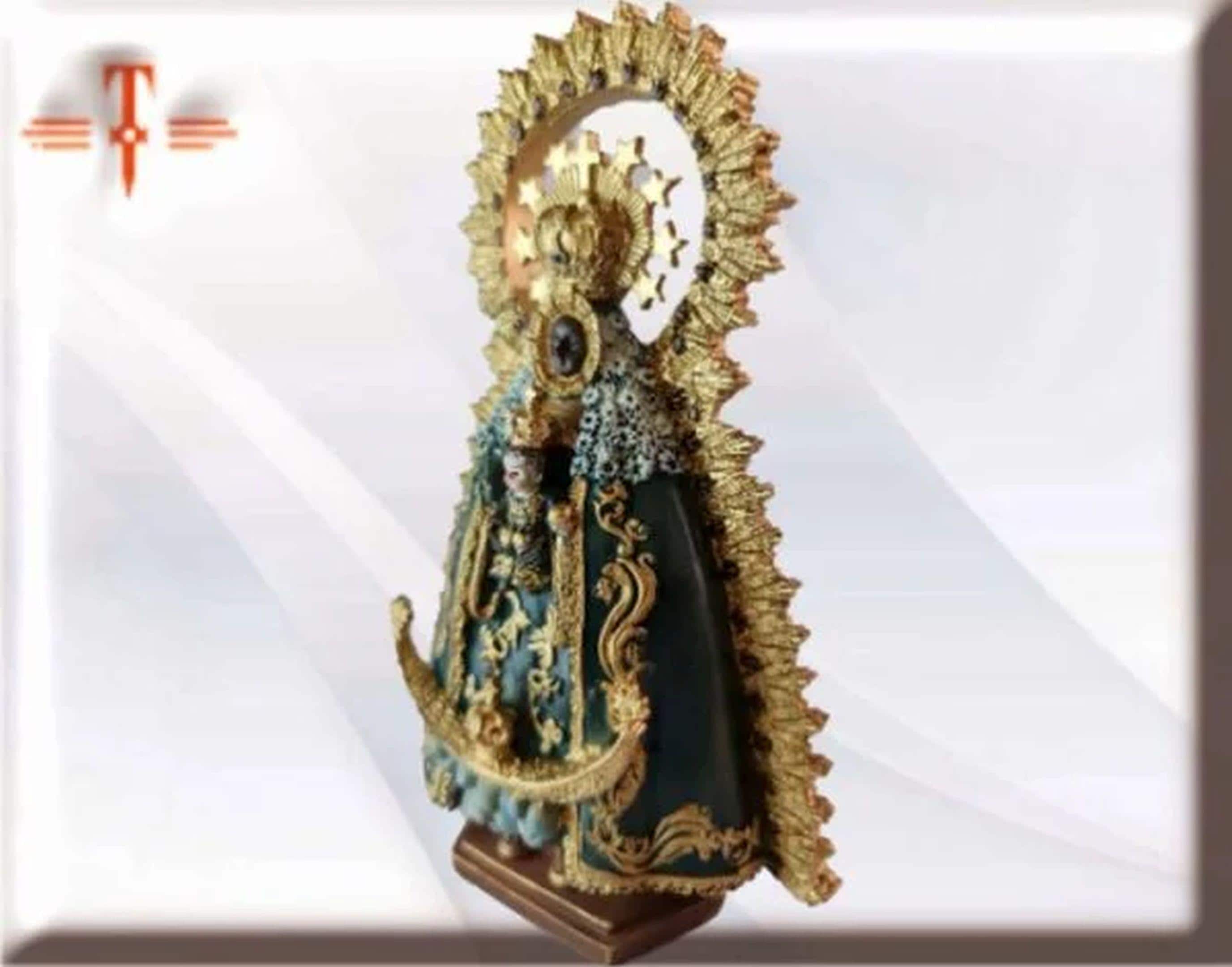 Figura de la Virgen de Regla en Resina Fina – 18 cm, Santos y Vírgenes católicos , productos Religiosos - Image 5