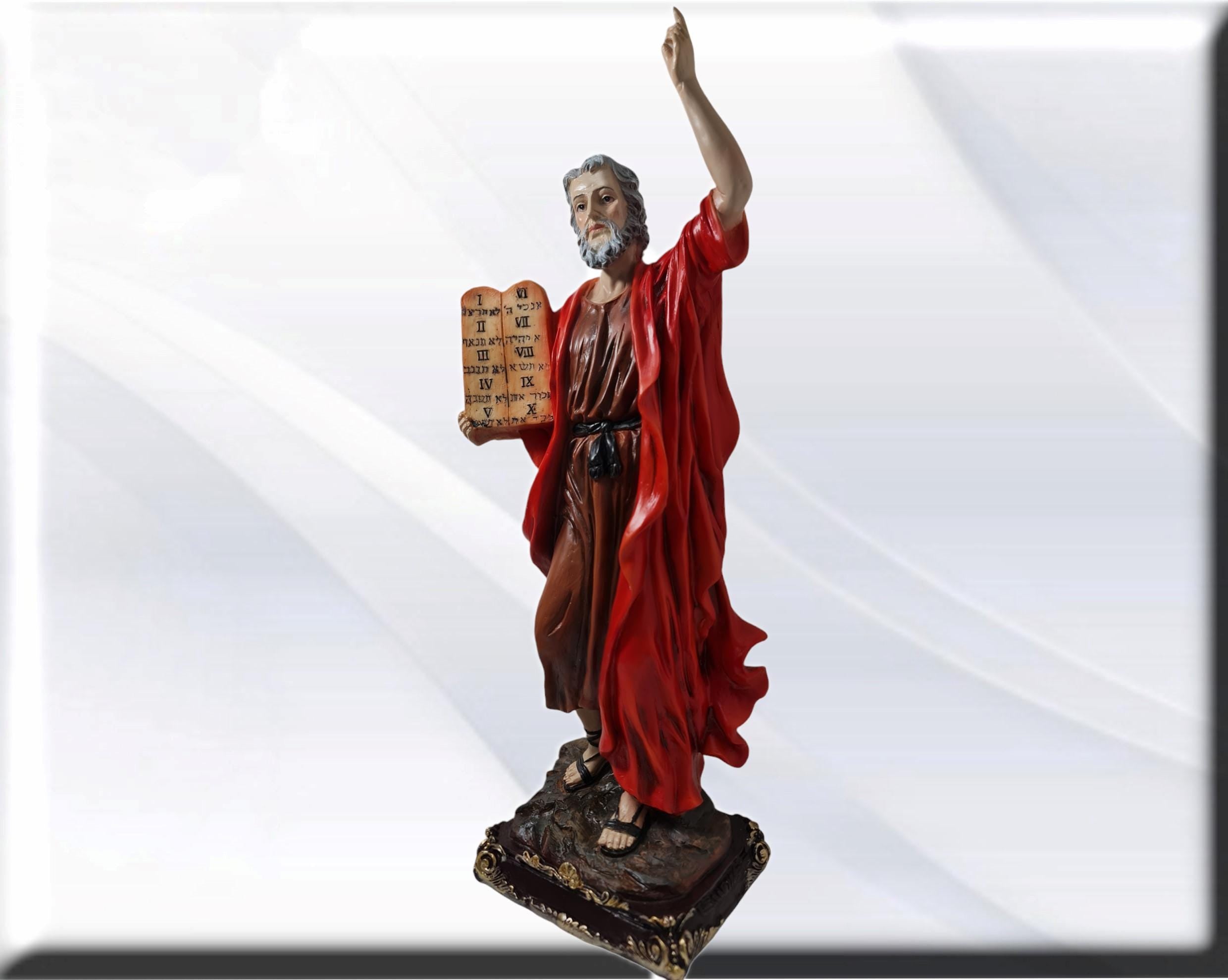 Figura de Moisés. Santos y vírgenes católicos, Productos religiosos, - Imagen 4