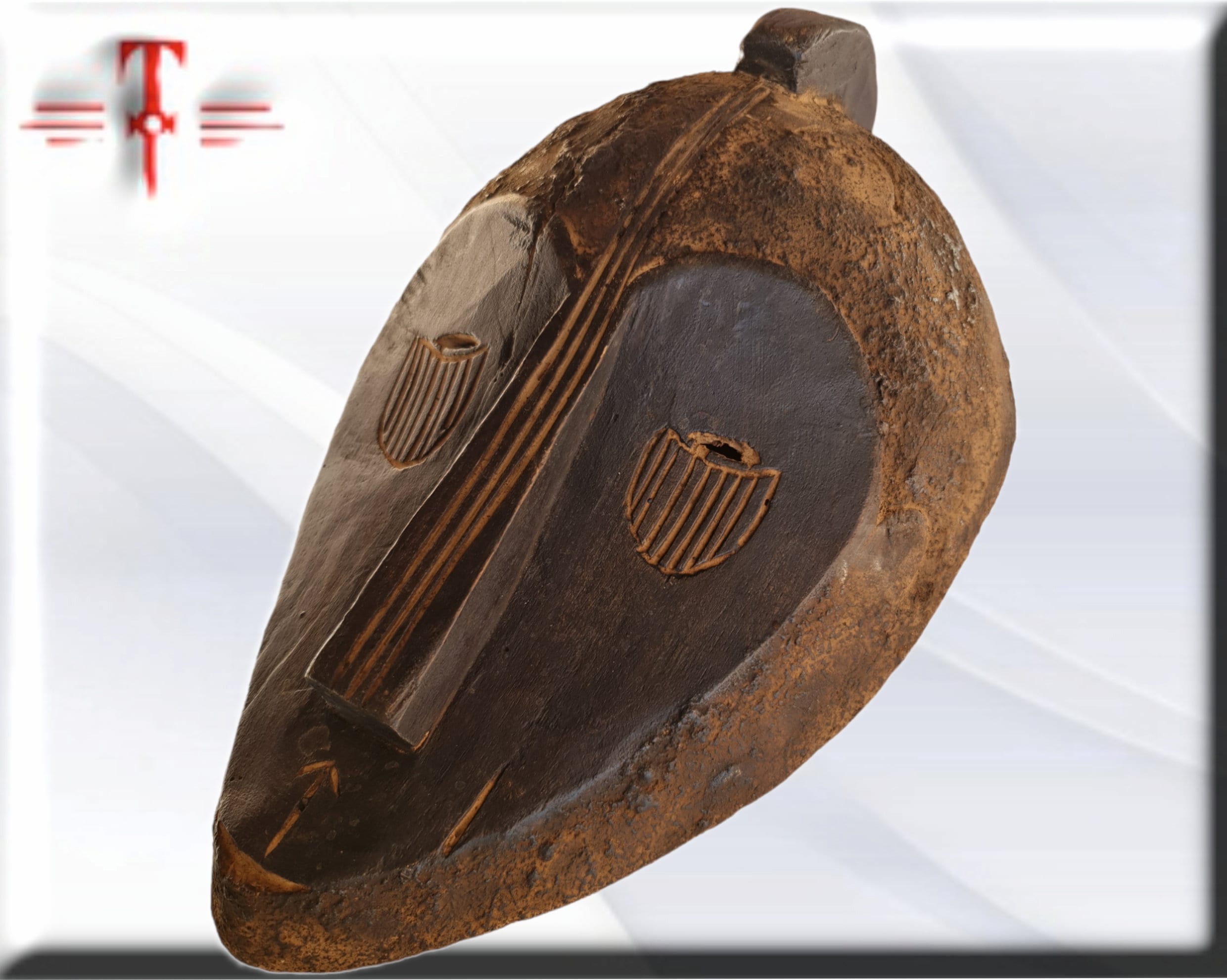 Máscara Mangbetu Congo , arte africano , Galería de arte , antigüedad - Imagen 4